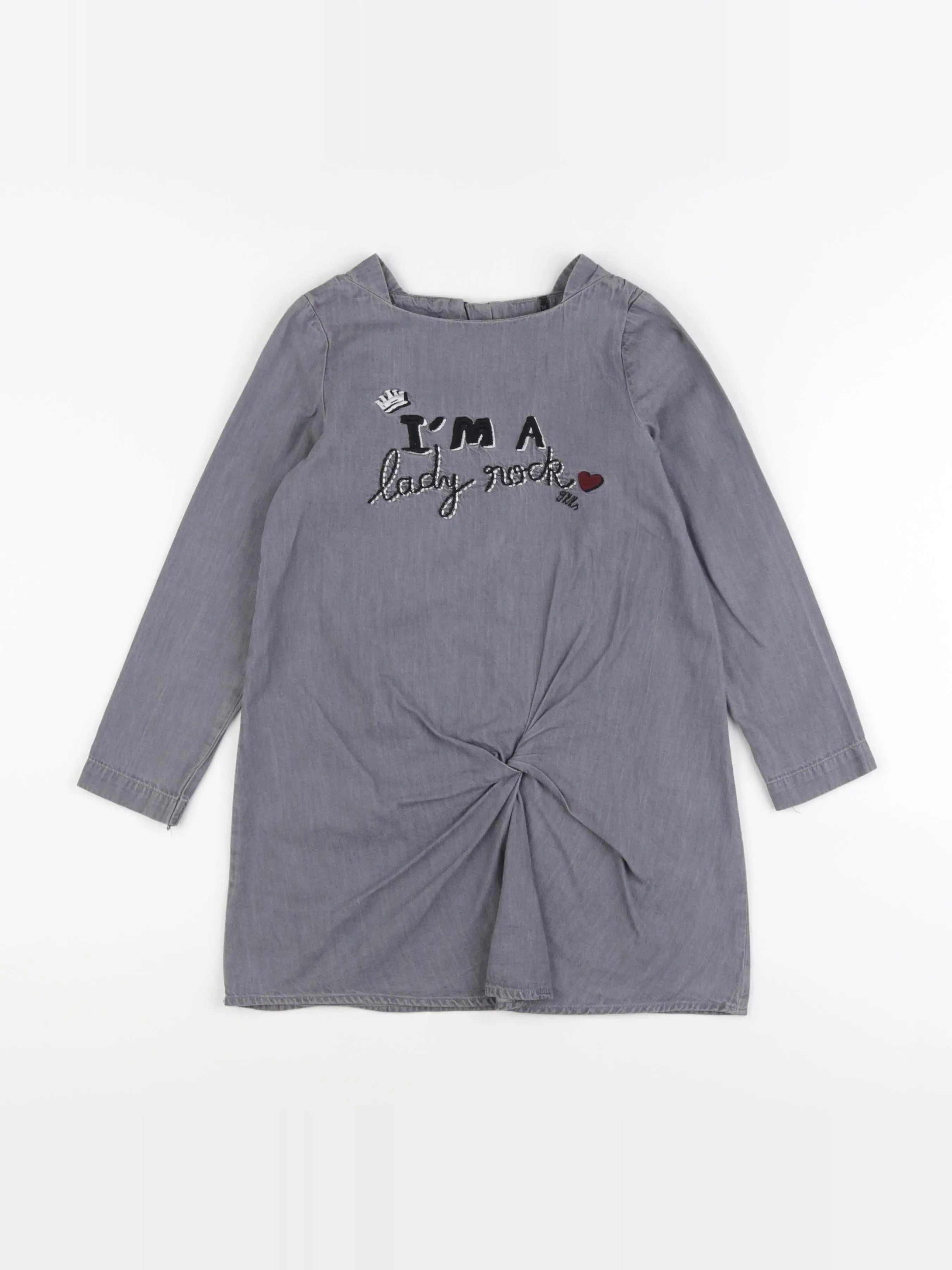 IKKS - robe gris - 6 ans