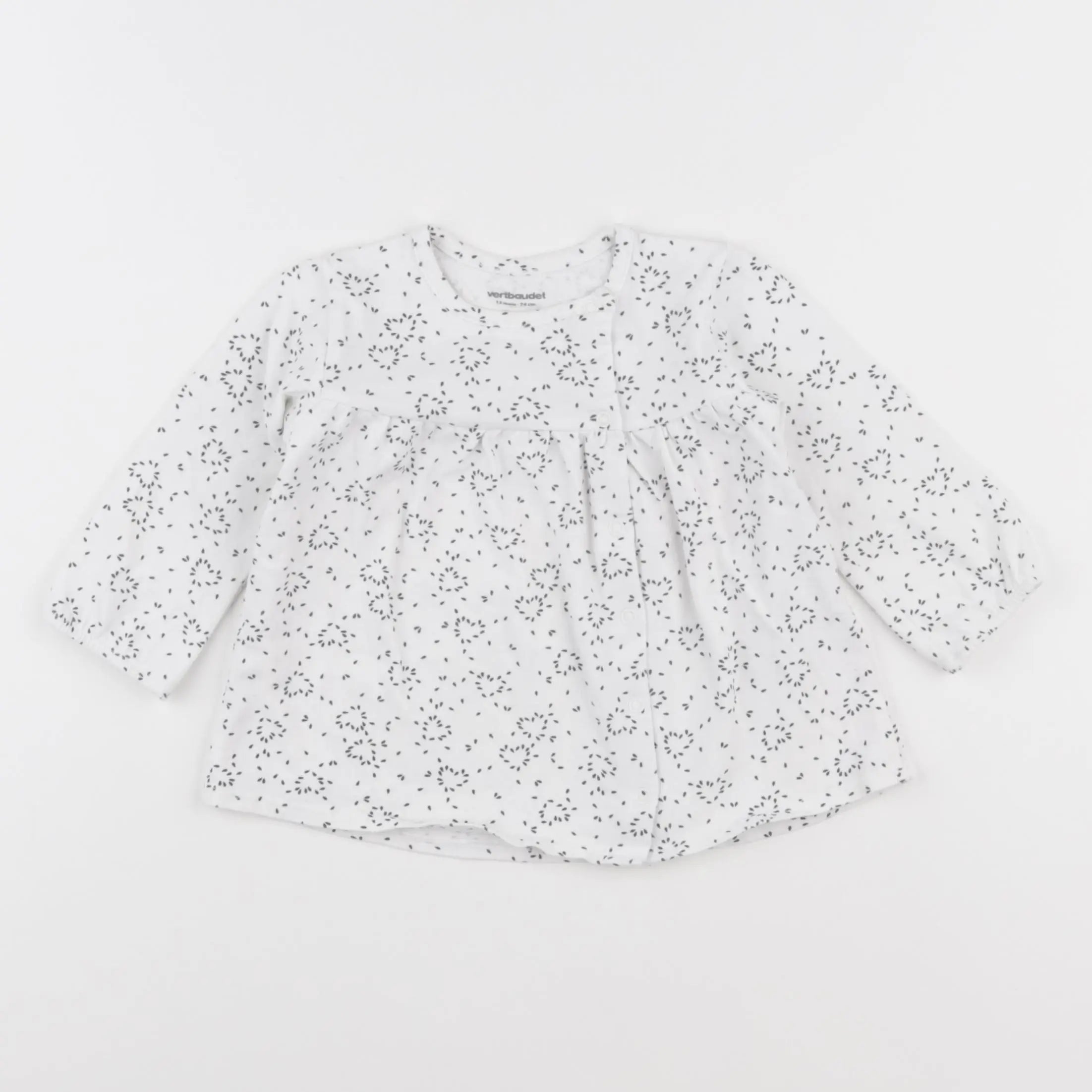 Vertbaudet - tee-shirt blanc - 12 mois