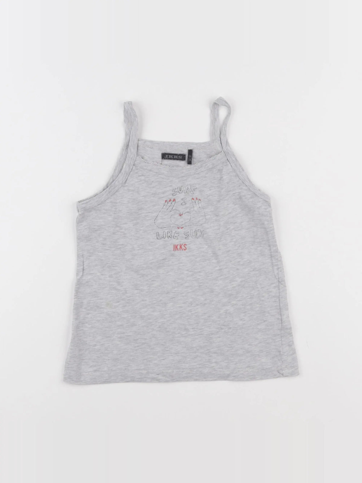 IKKS - débardeur gris - 6 ans