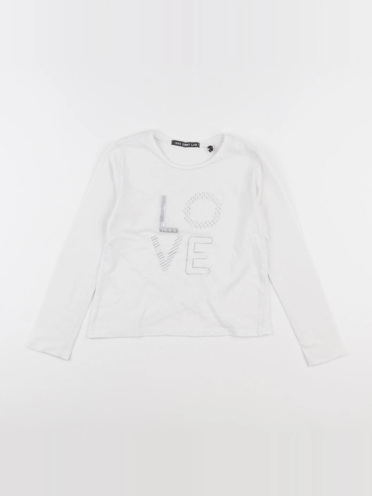 IKKS - tee-shirt blanc - 8 ans