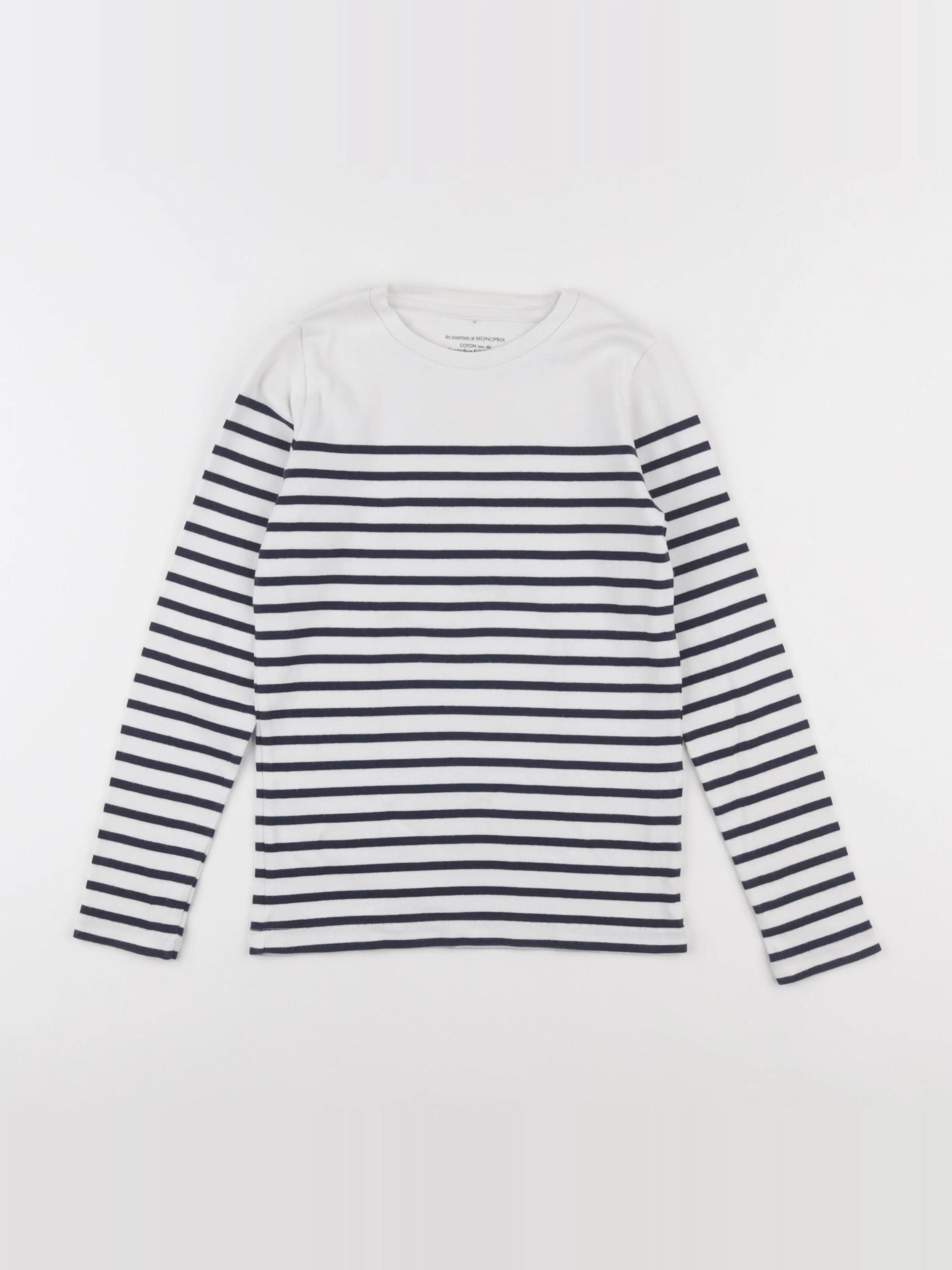 Monoprix - sweat blanc - 10 ans