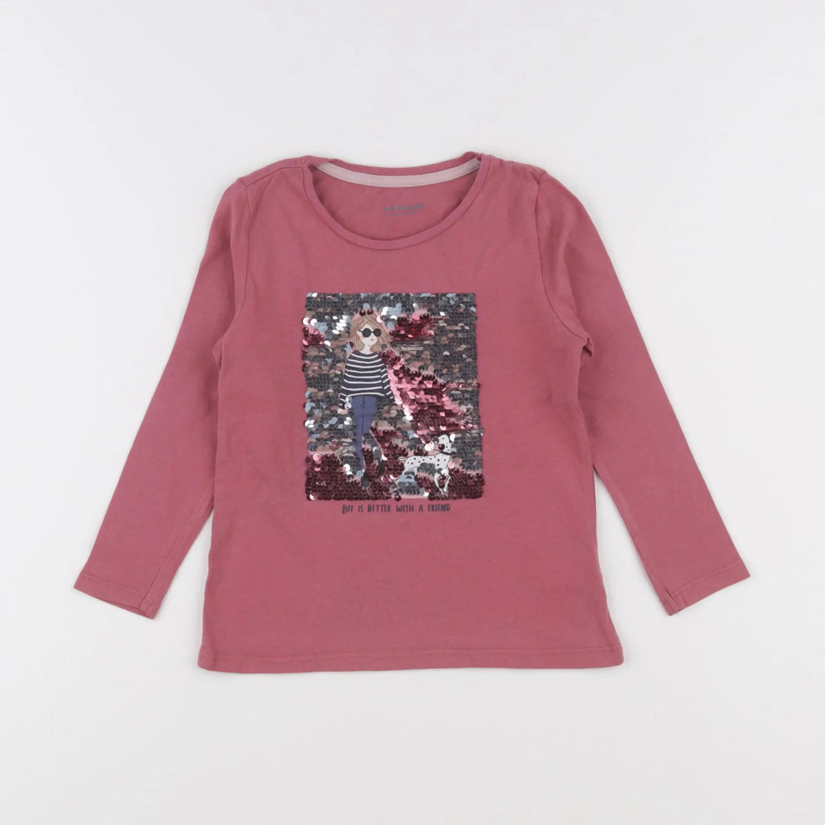 Vertbaudet - tee-shirt rose - 3 ans