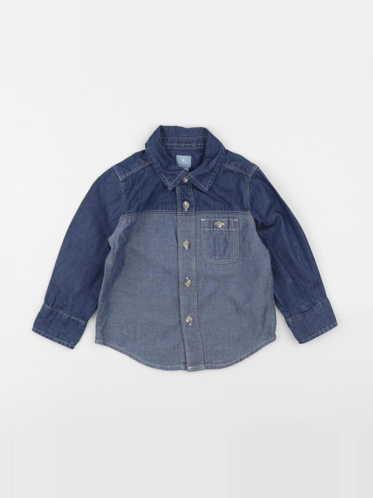 GAP - chemise bleu - 18/24 mois