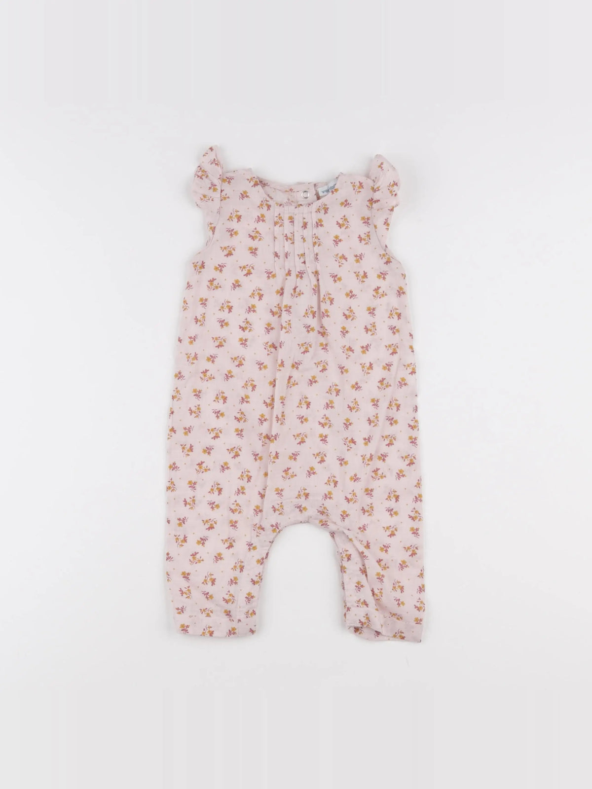 Vertbaudet - combinaison rose - 6 mois