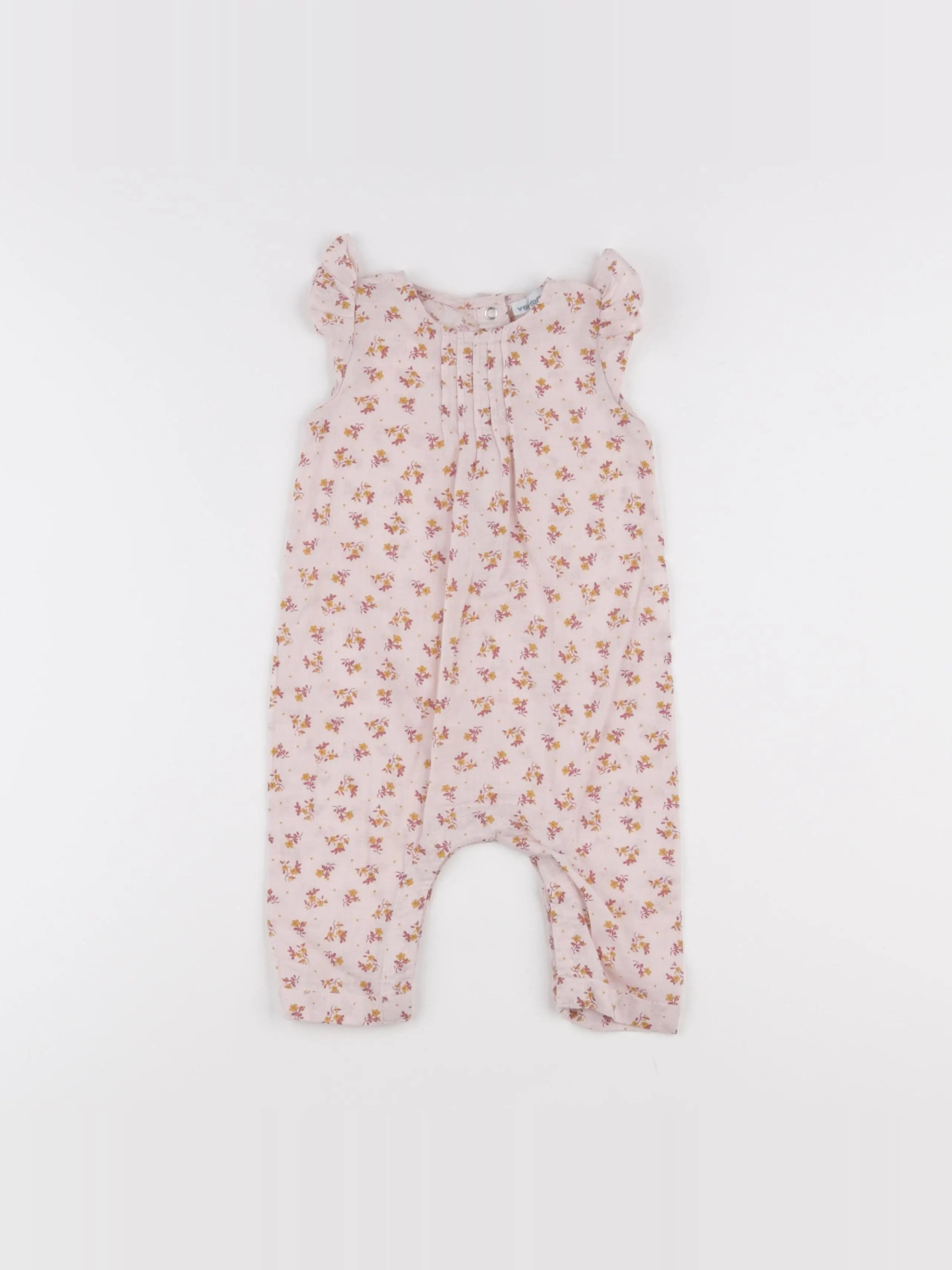 Vertbaudet - combinaison rose - 6 mois
