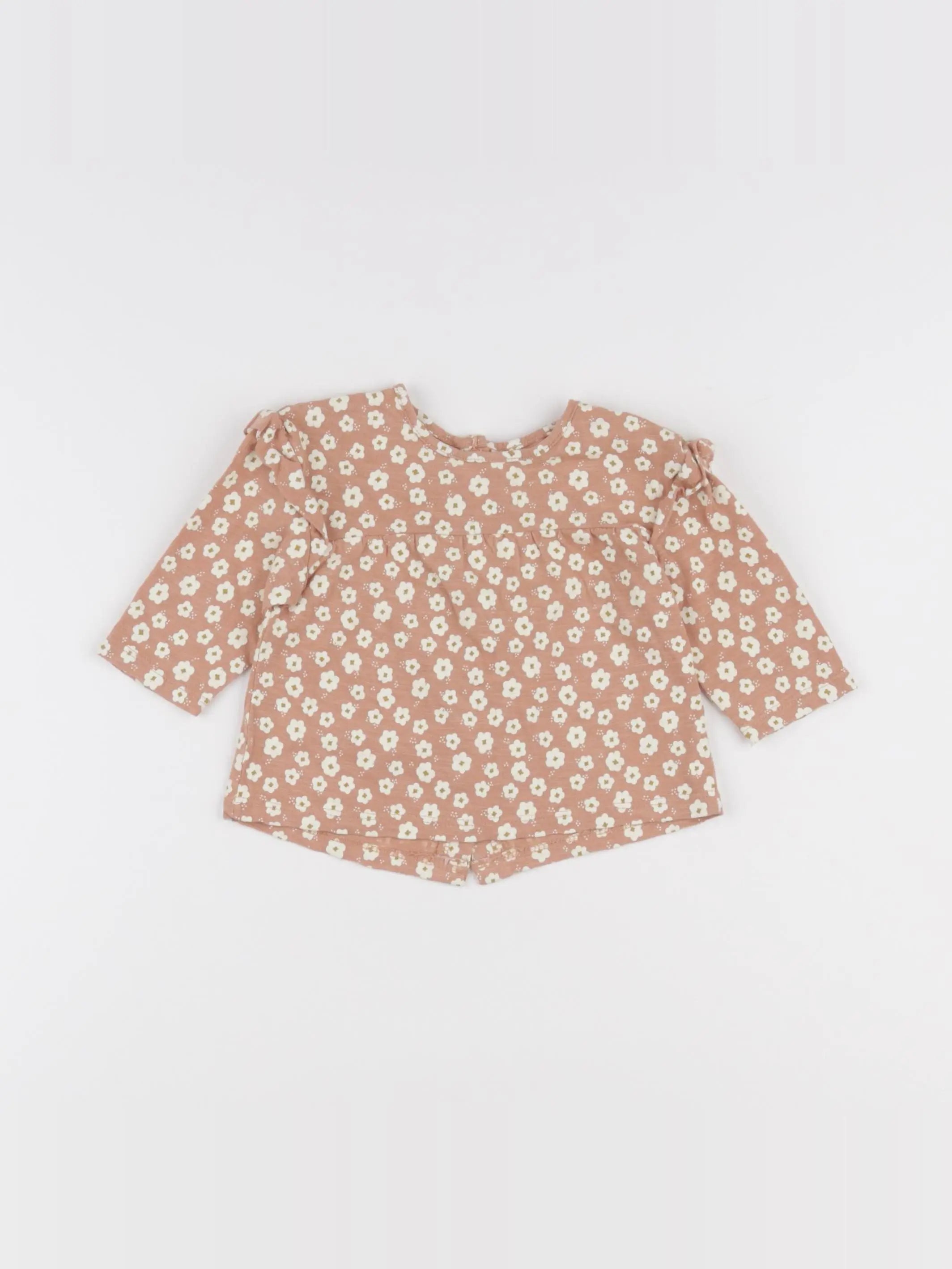 Vertbaudet - blouse marron - 3 mois