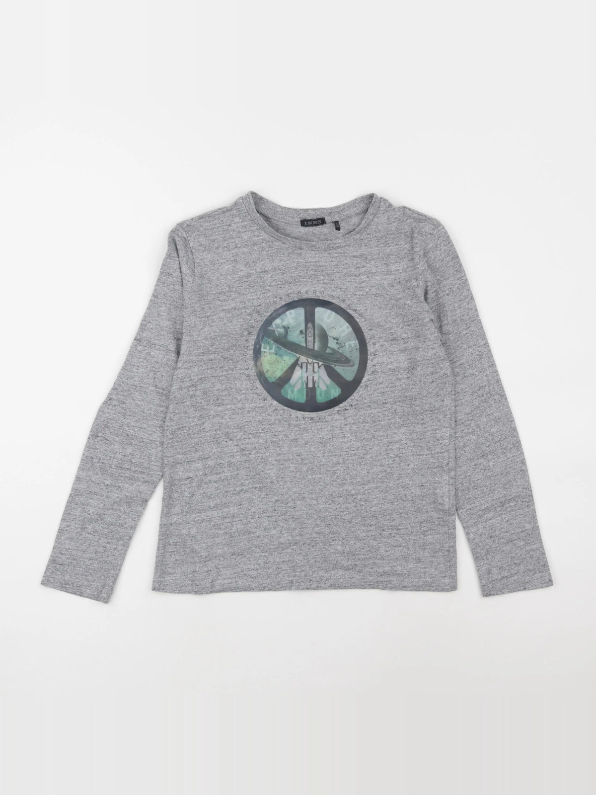 IKKS - tee-shirt gris - 10 ans