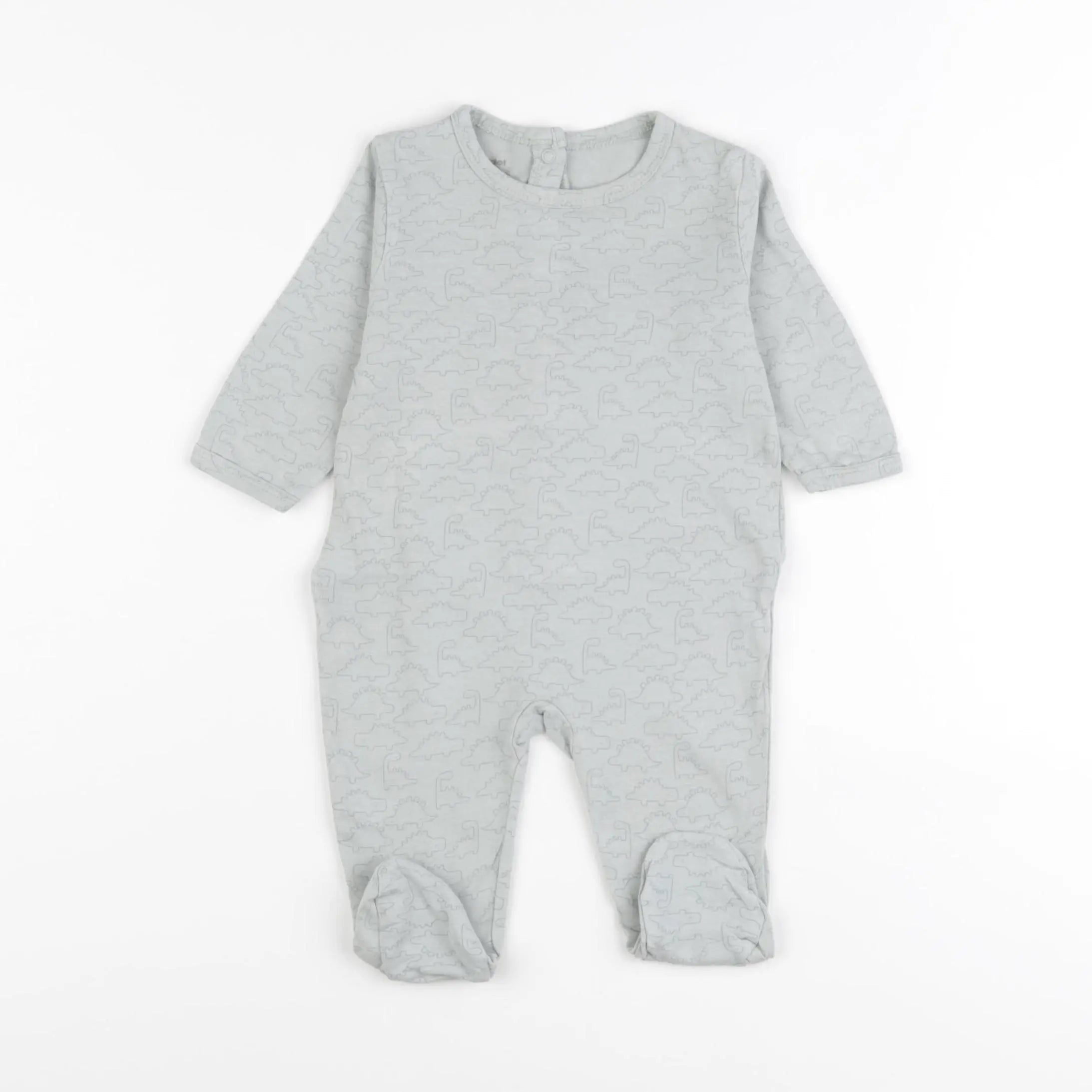 Vertbaudet - pyjama coton vert - 3 mois