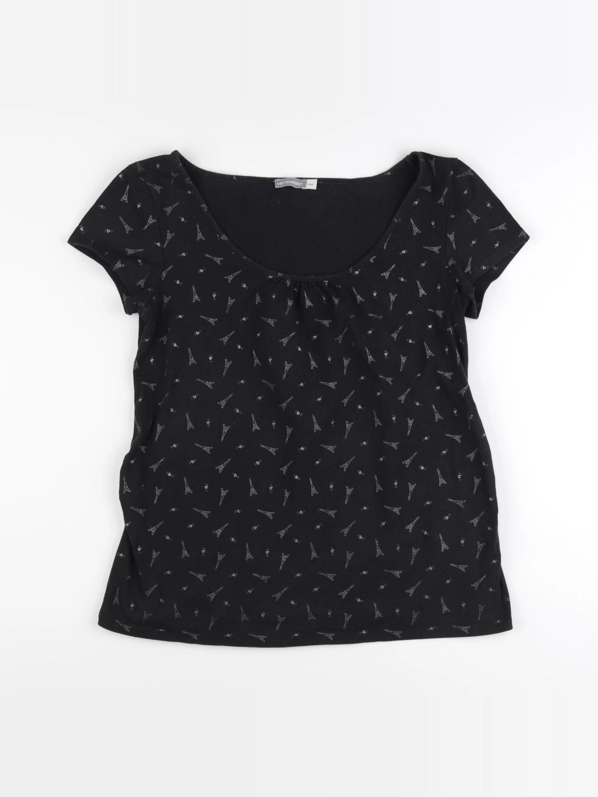 Vertbaudet - tee-shirt grossesse noir - 42 à 44
