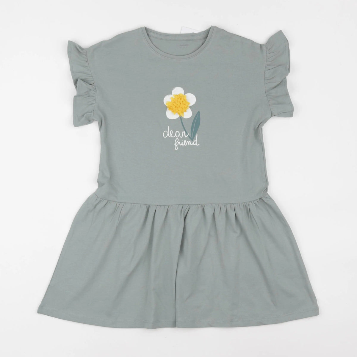 Vertbaudet - robe vert - 8 ans