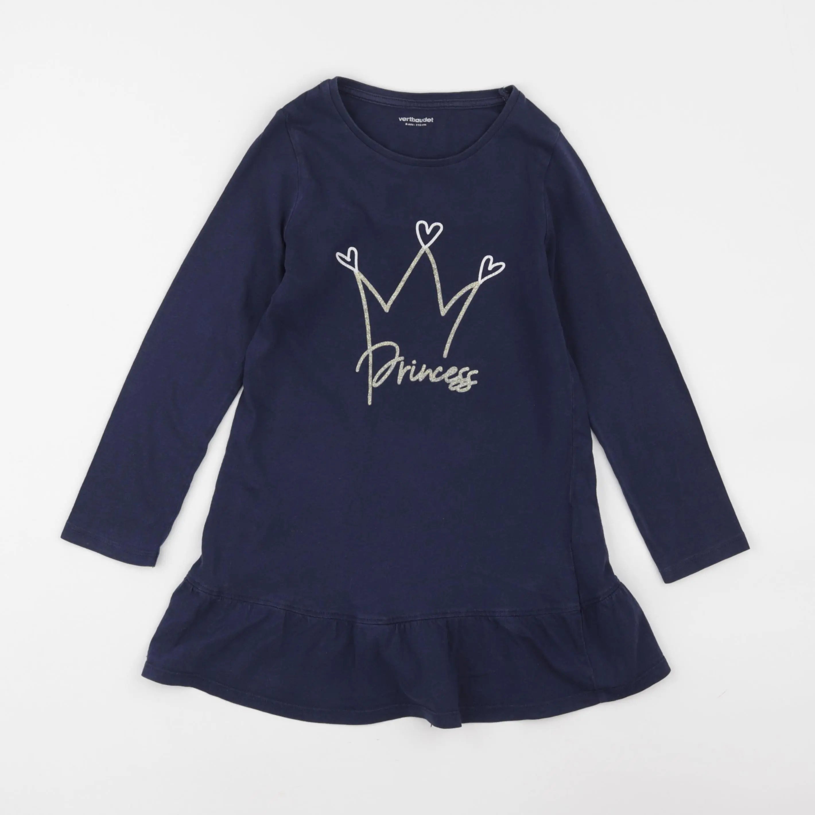 Vertbaudet - robe bleu - 6 ans