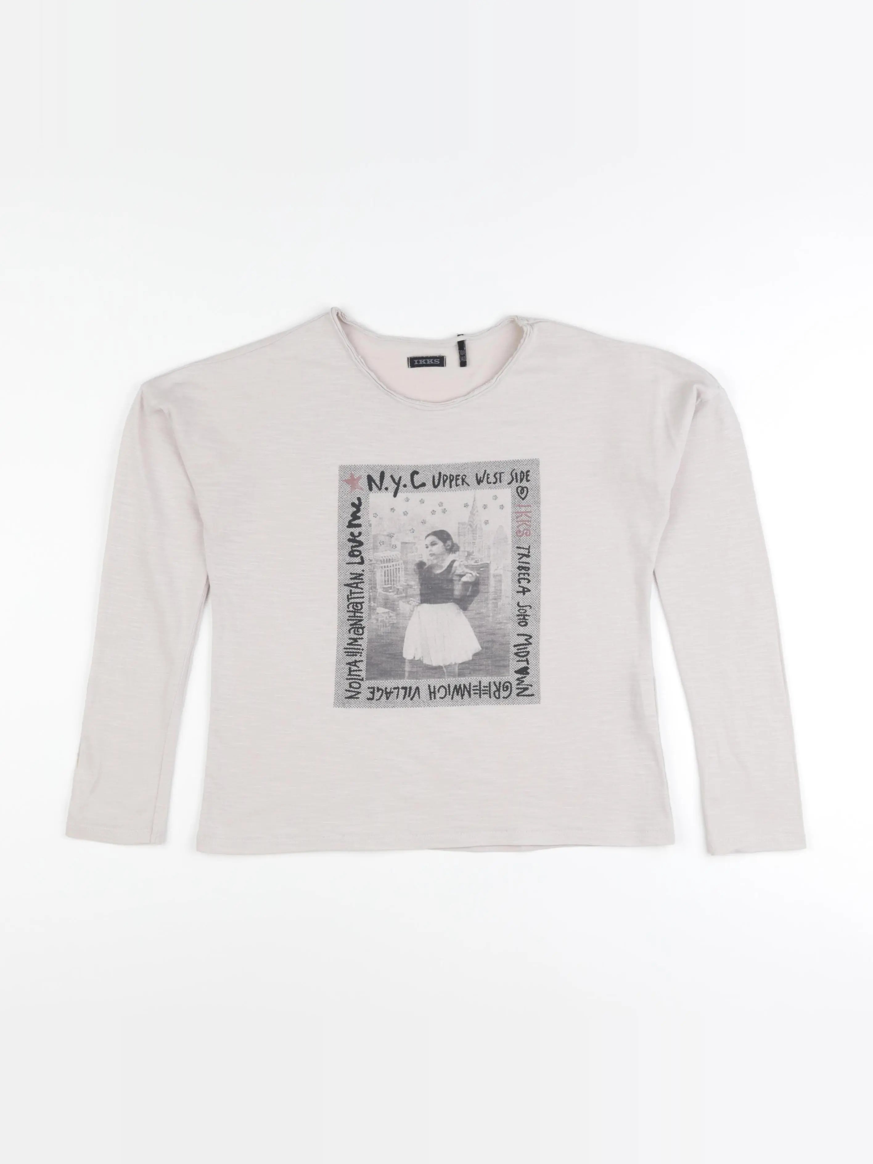 IKKS - tee-shirt beige - 10 ans