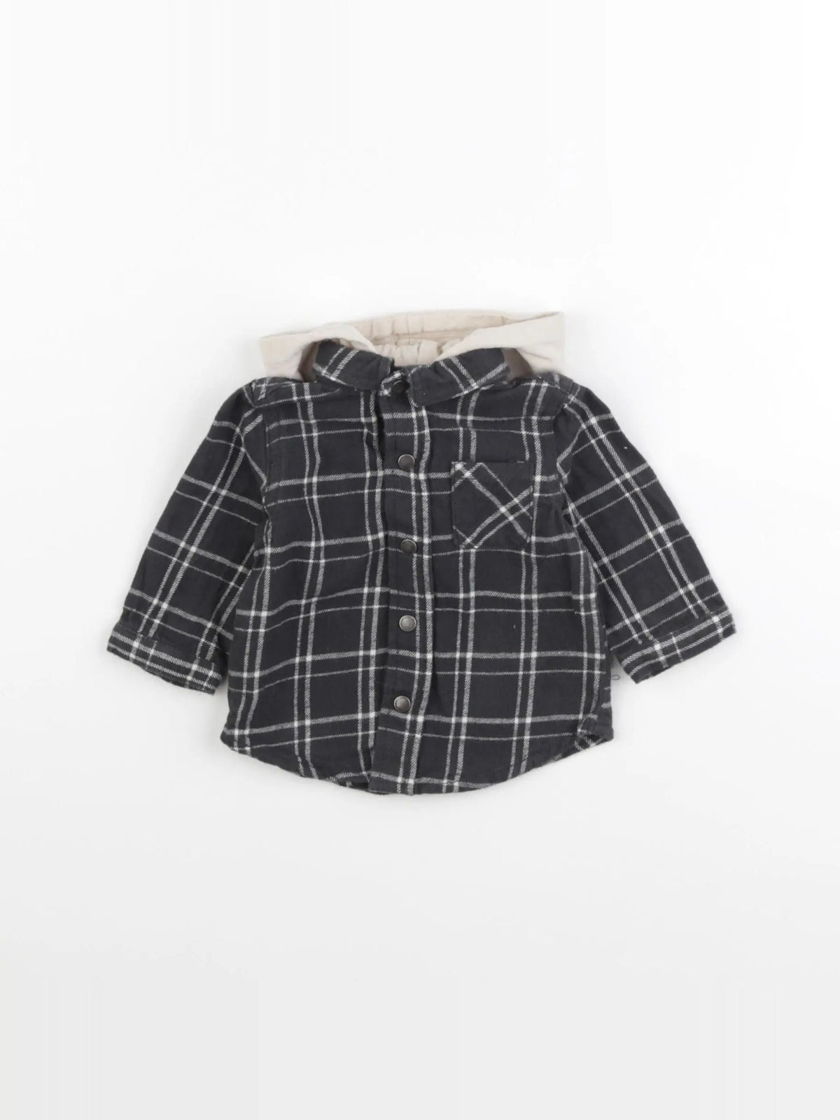 Vertbaudet - chemise gris - 3 mois