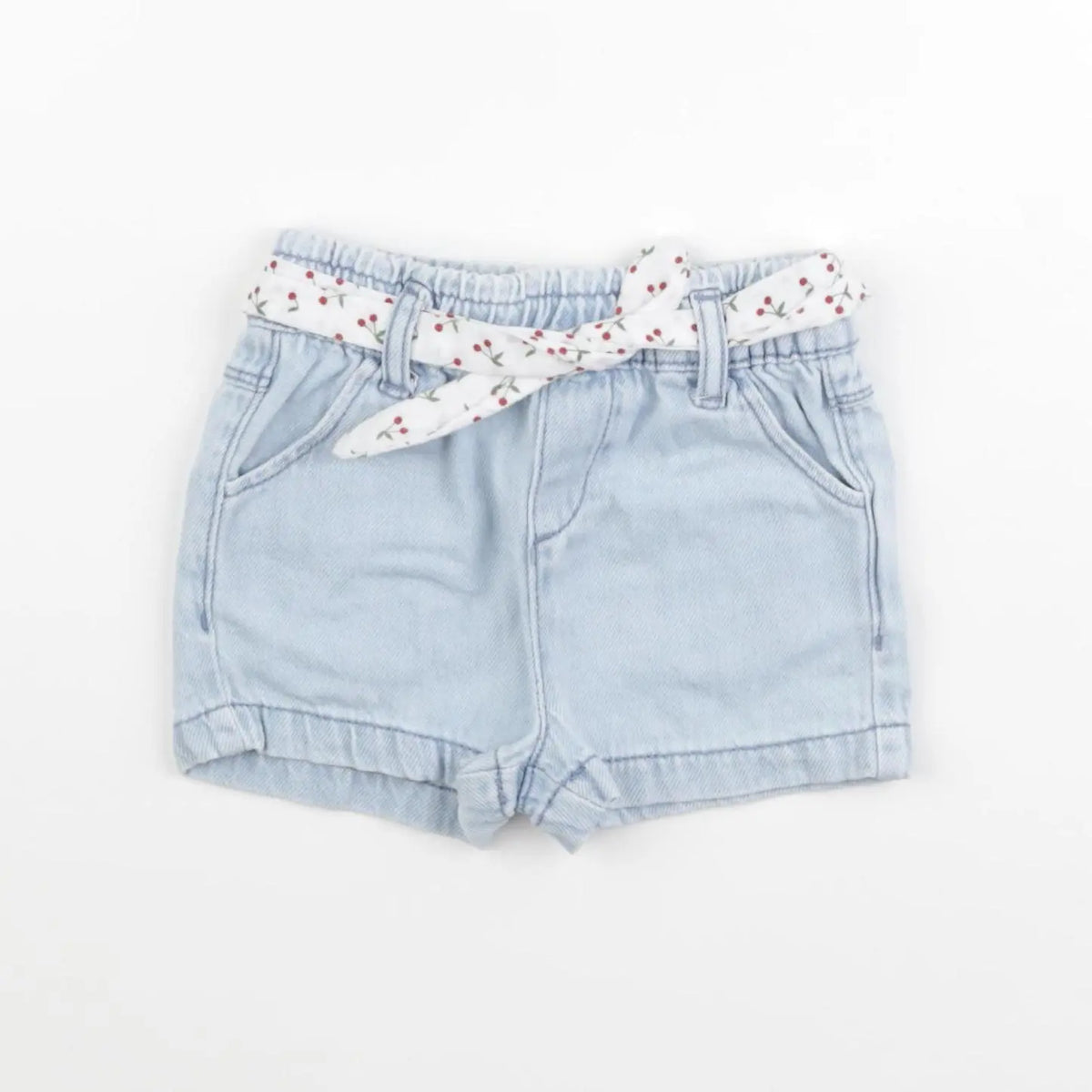 Vertbaudet - short bleu - 9 mois