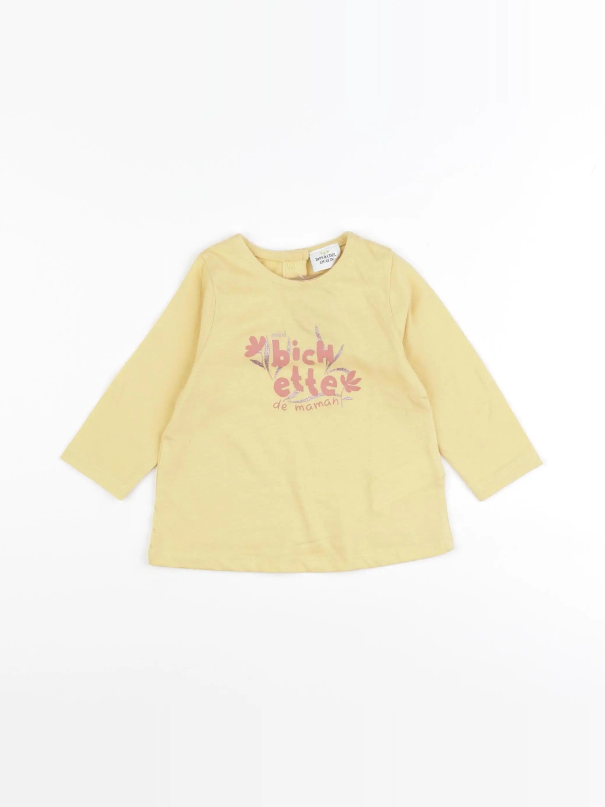 Tape à l'oeil - tee-shirt jaune - 6 mois
