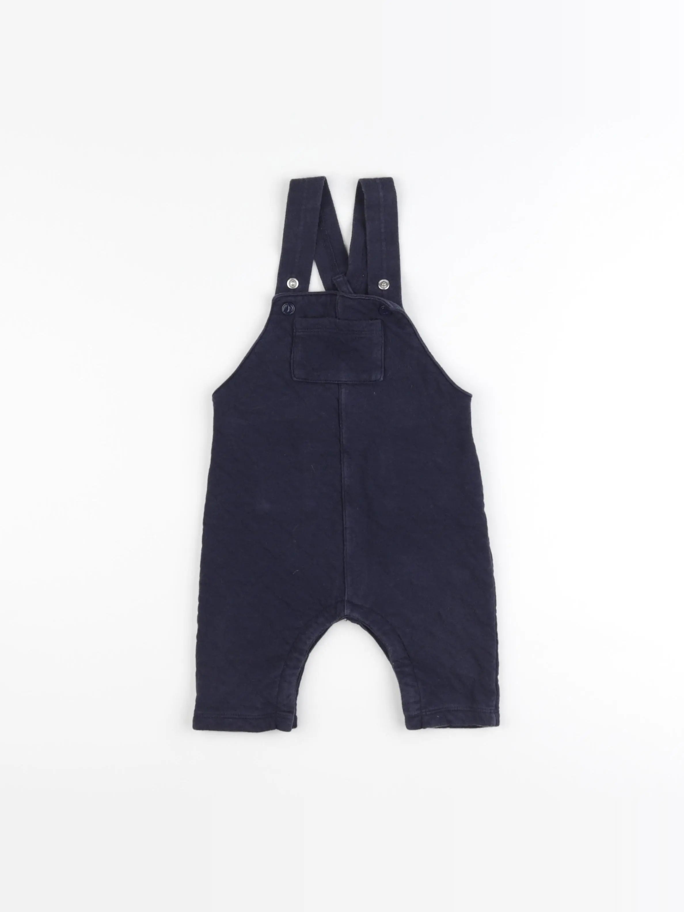 Petit Bateau - salopette bleu - 12 mois