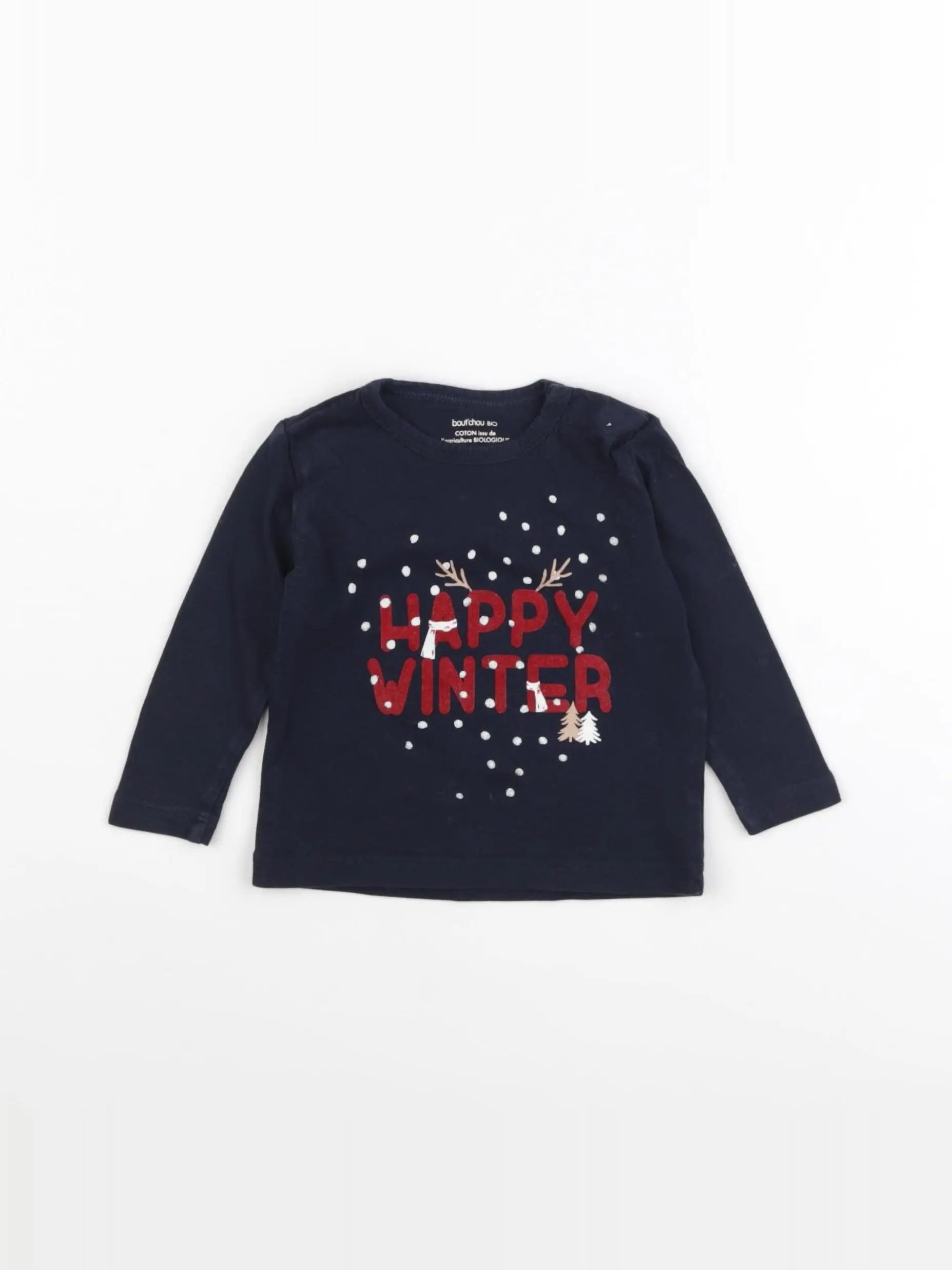 Boutchou - tee-shirt bleu - 6 mois