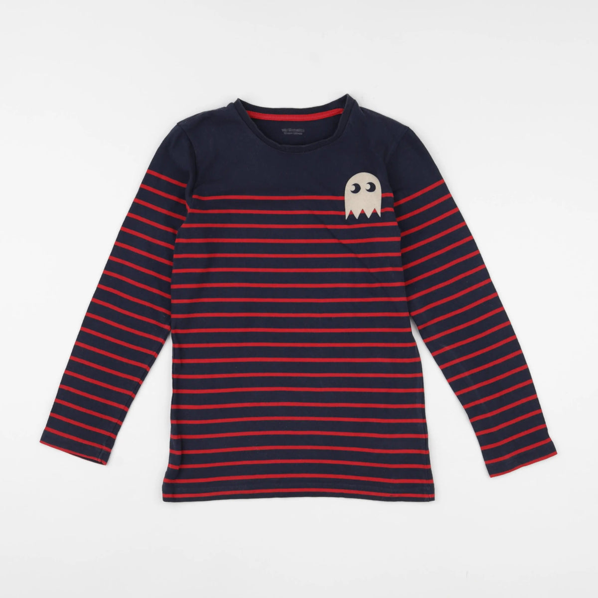 Vertbaudet - tee-shirt bleu, rouge - 10 ans