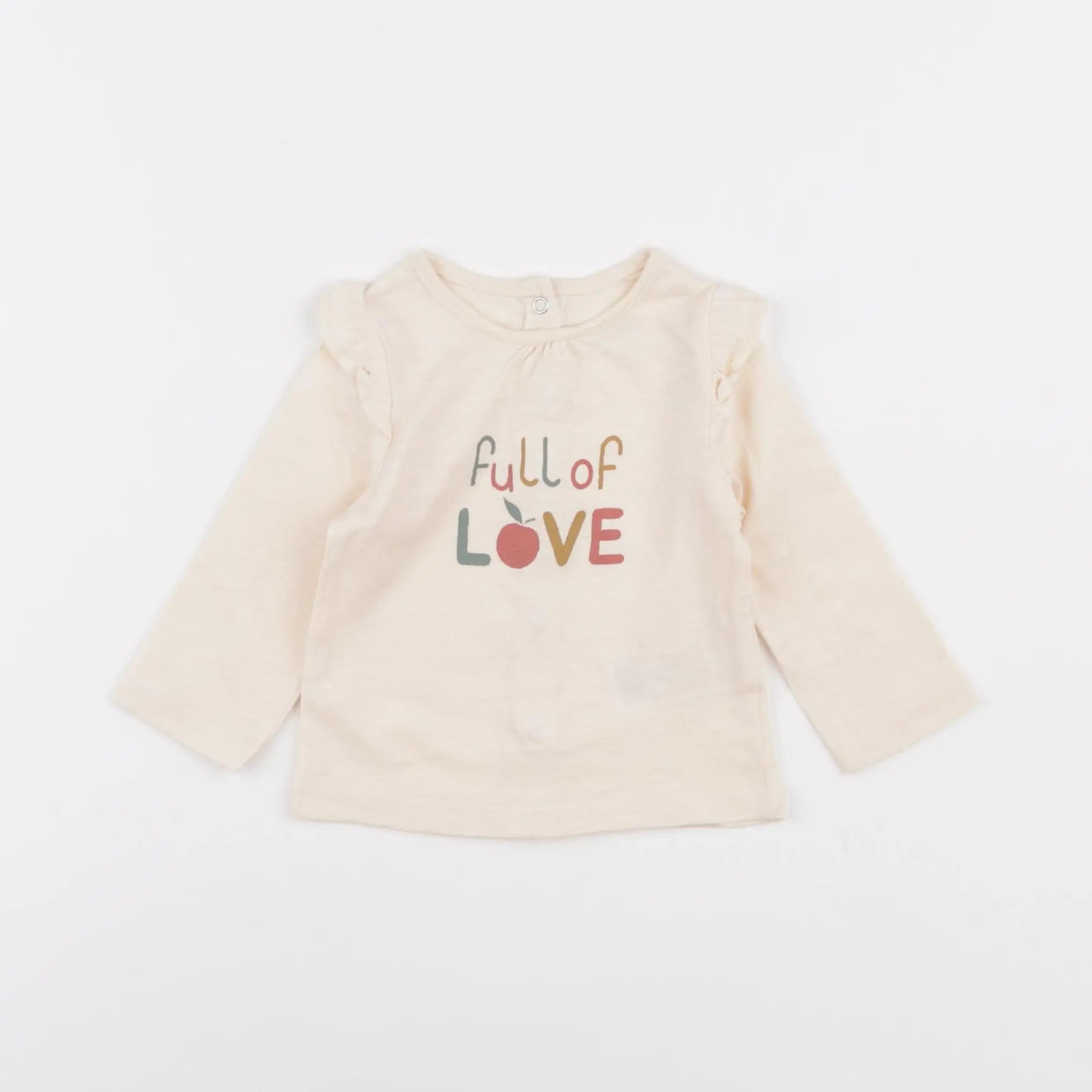 Vertbaudet - tee-shirt beige - 3 mois