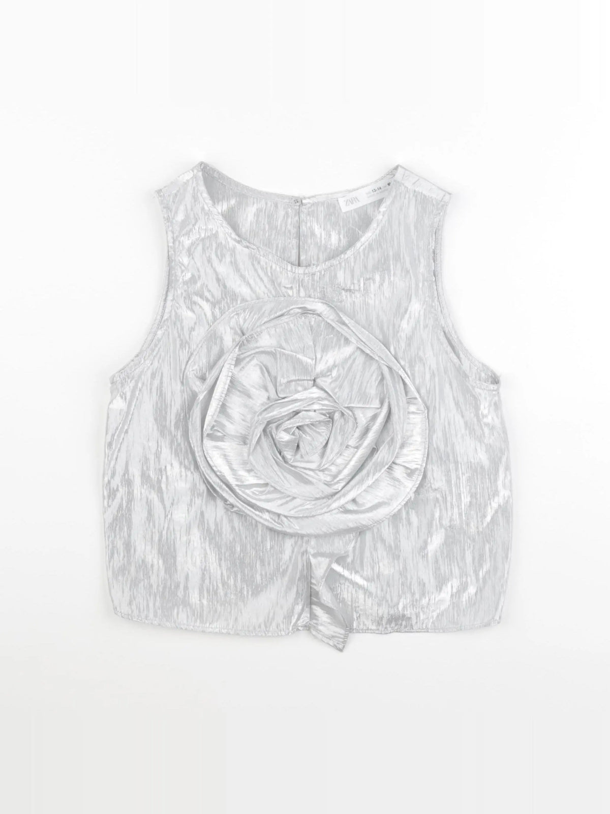 Zara - blouse argent - 13/14 ans