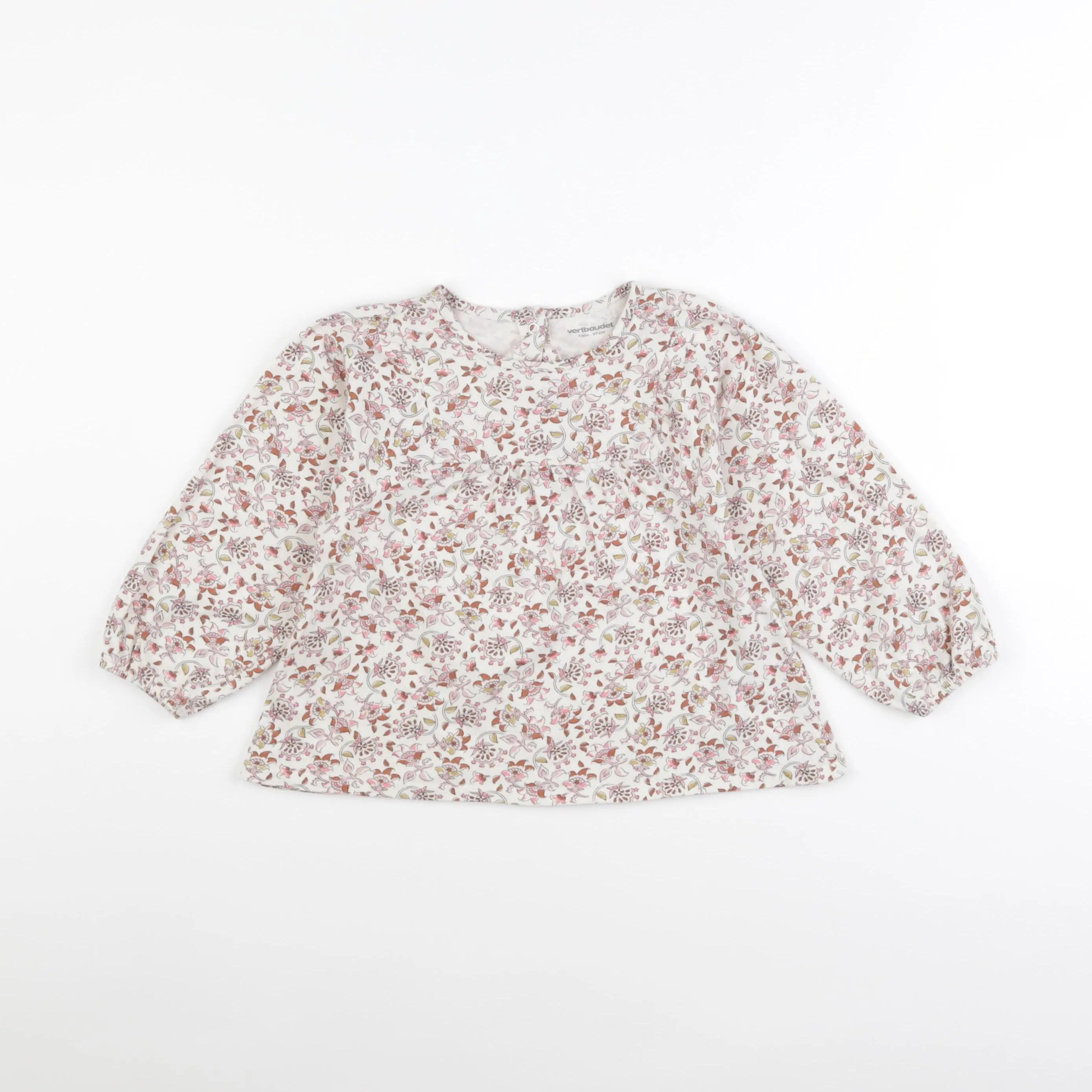 Vertbaudet - tee-shirt beige - 3 ans