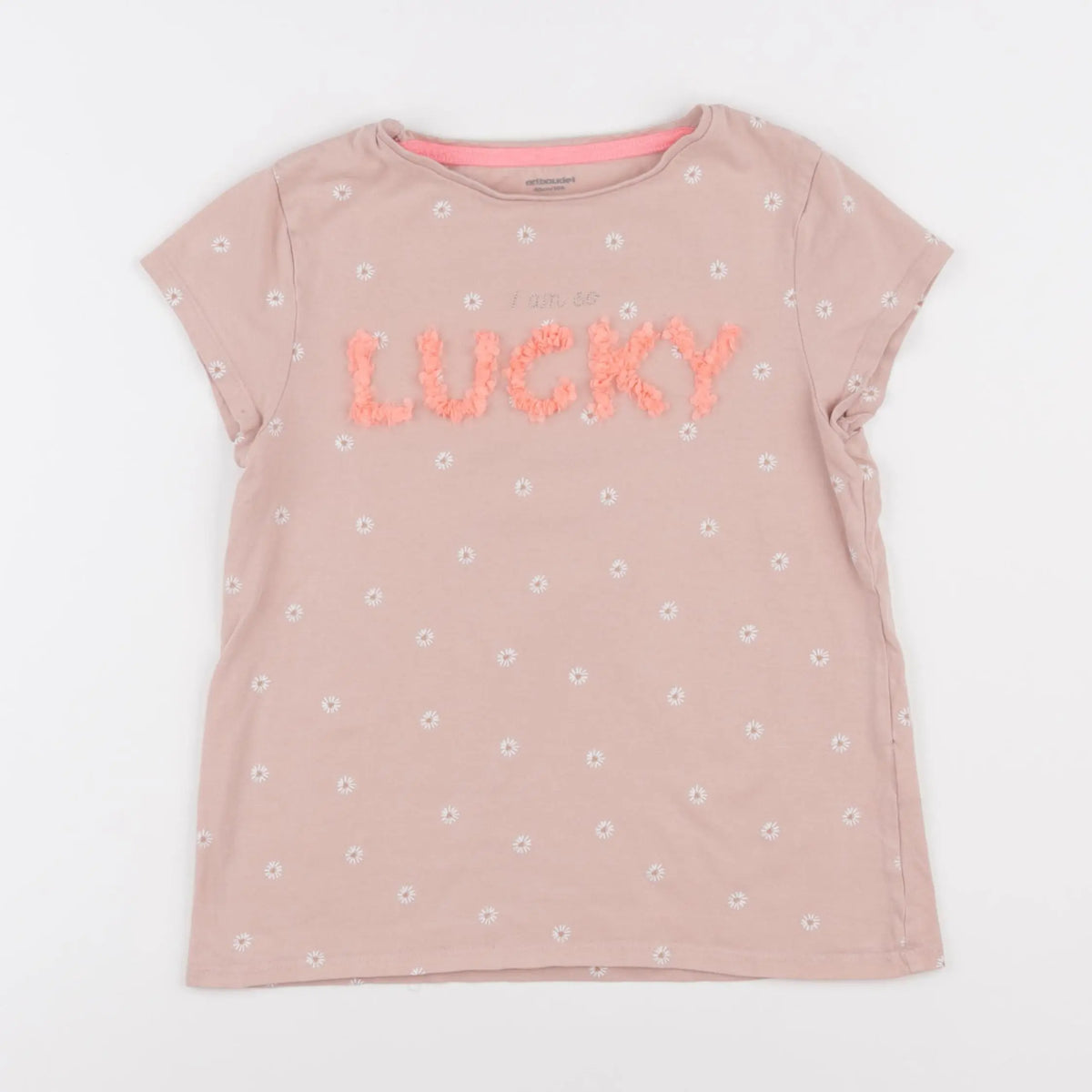 Vertbaudet - tee-shirt rose - 10 ans