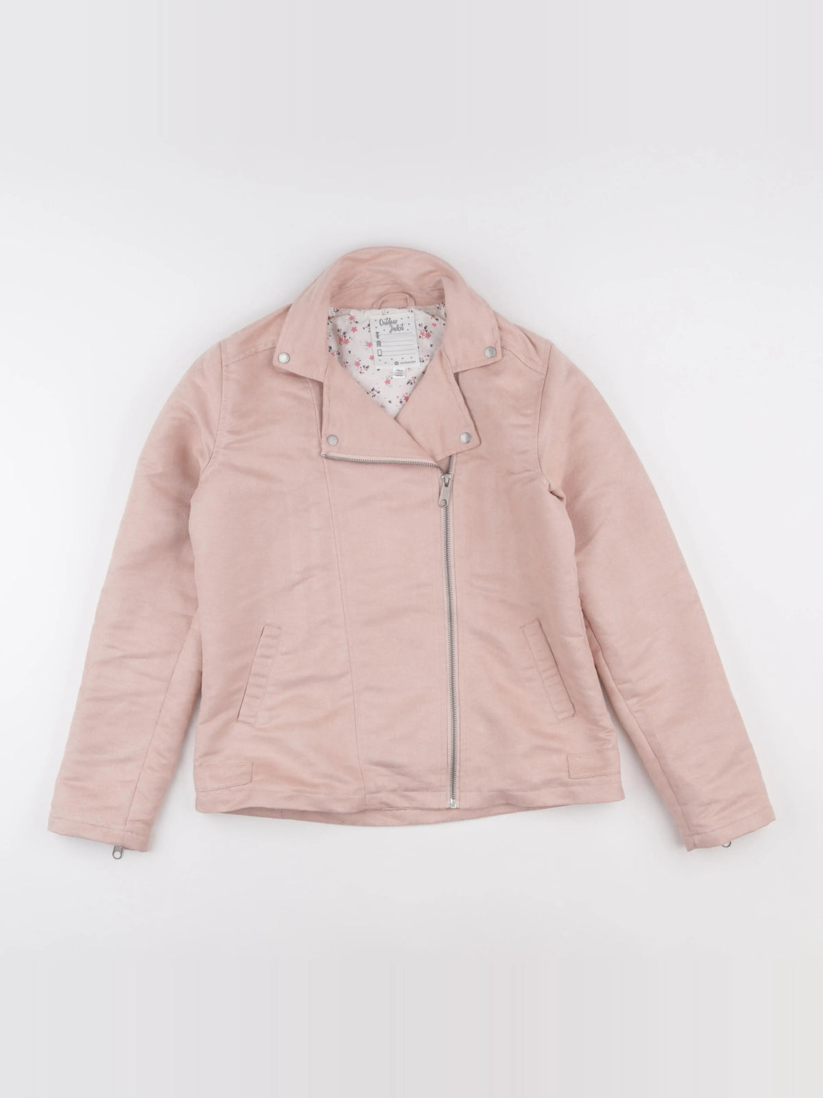 Vertbaudet - veste simili cuir rose - 14 ans