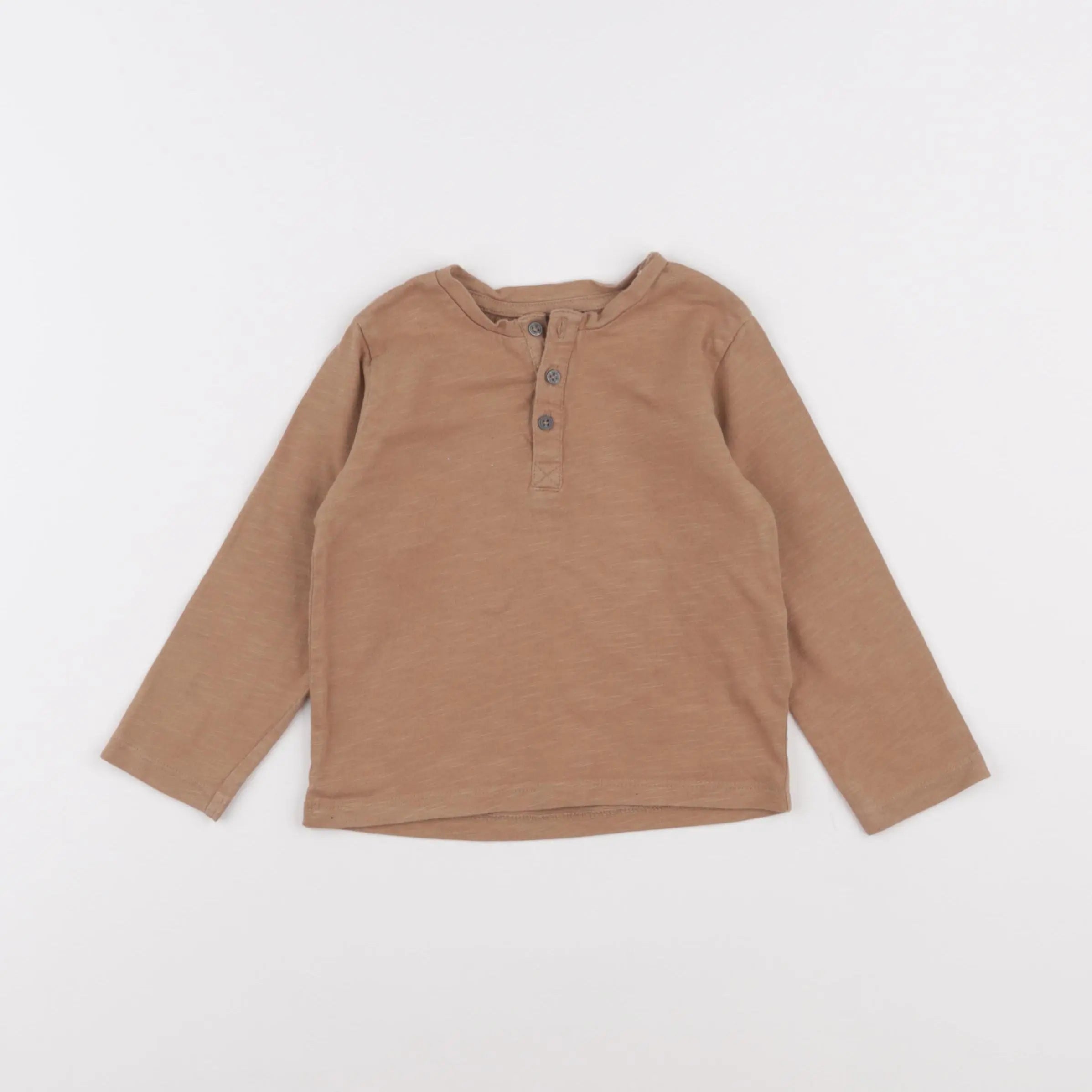 Vertbaudet - tee-shirt marron - 18 mois