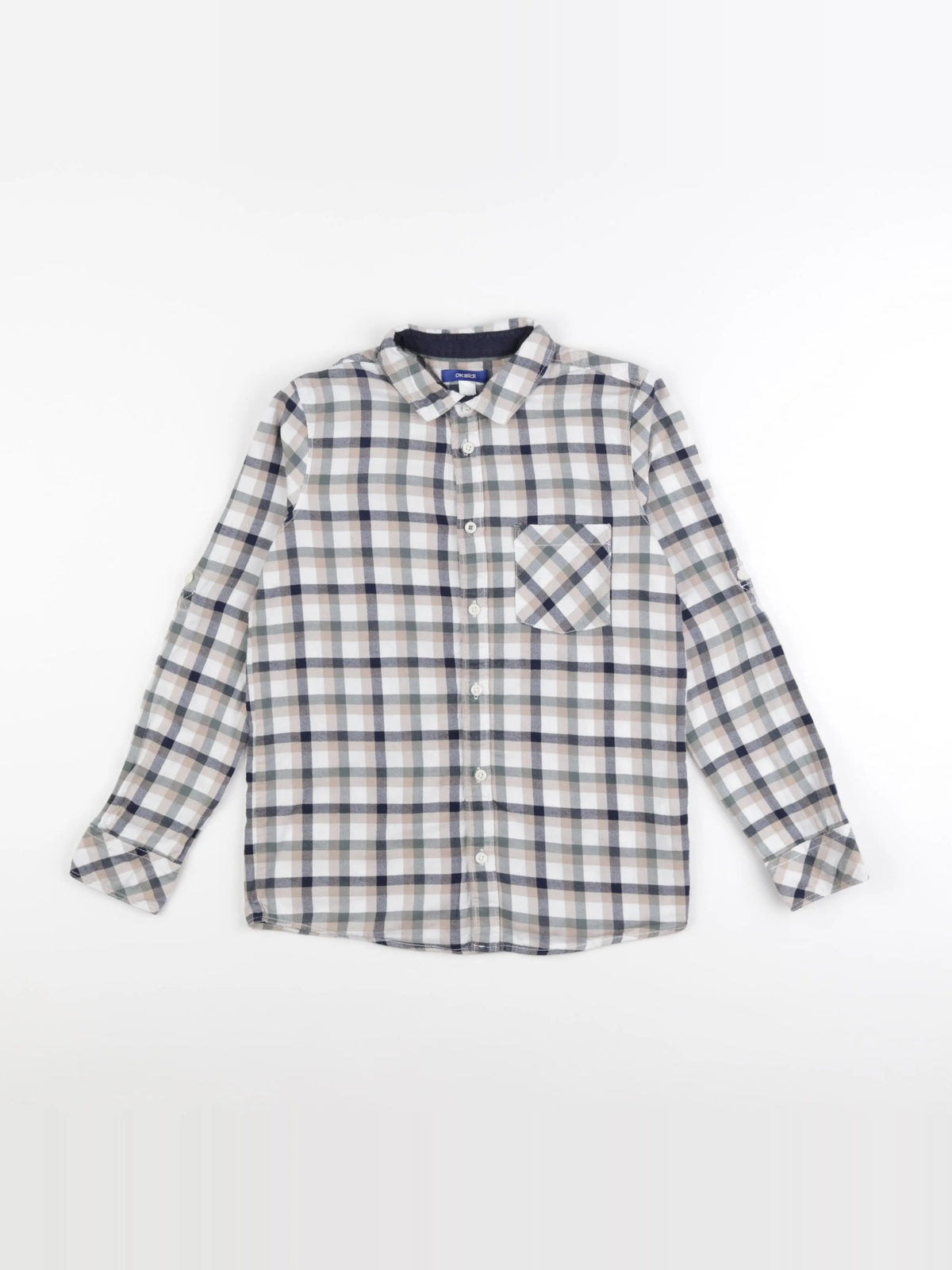 Okaidi - chemise beige - 10 ans
