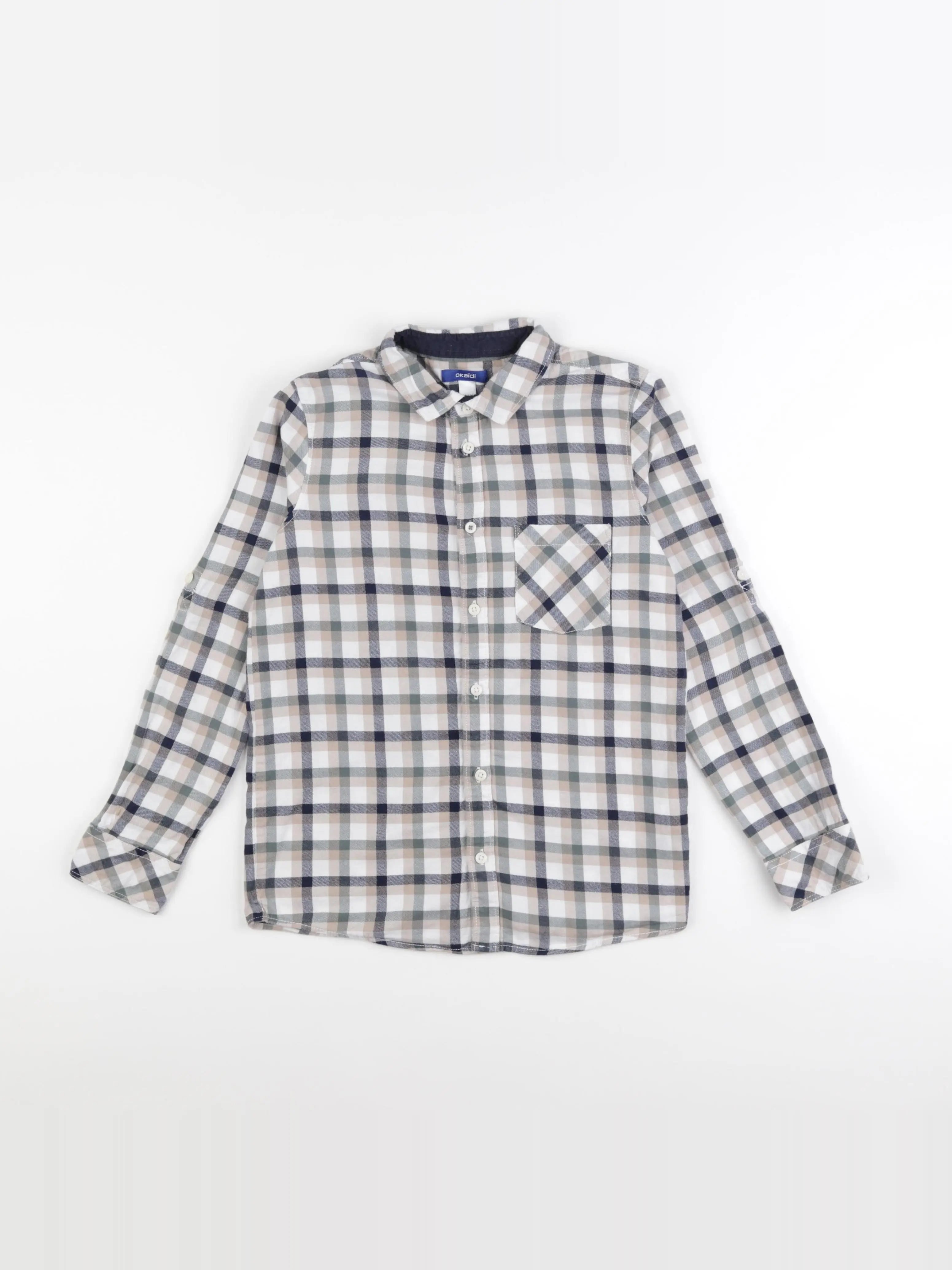Okaidi - chemise beige - 10 ans
