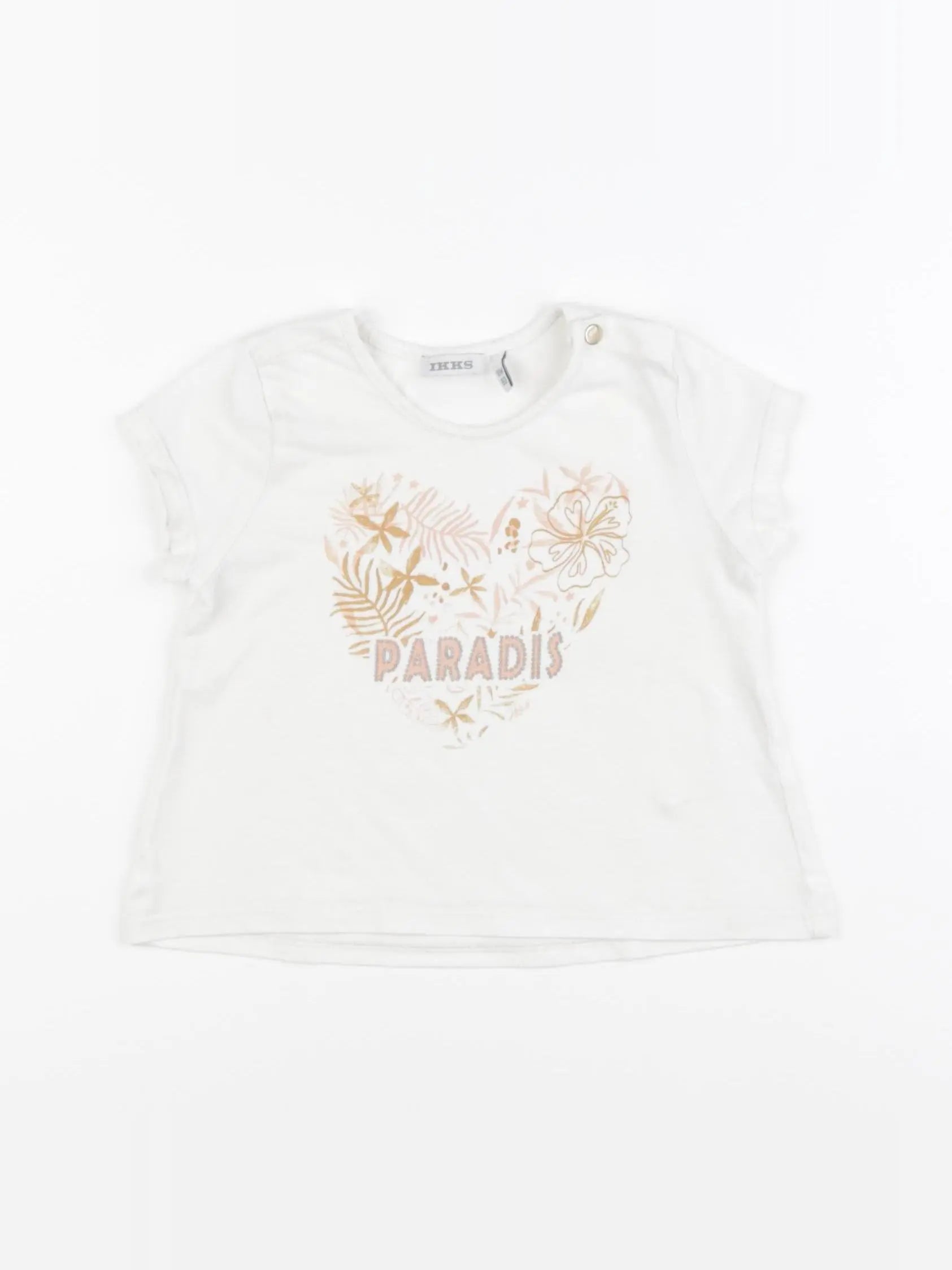 IKKS - tee-shirt beige - 18 mois