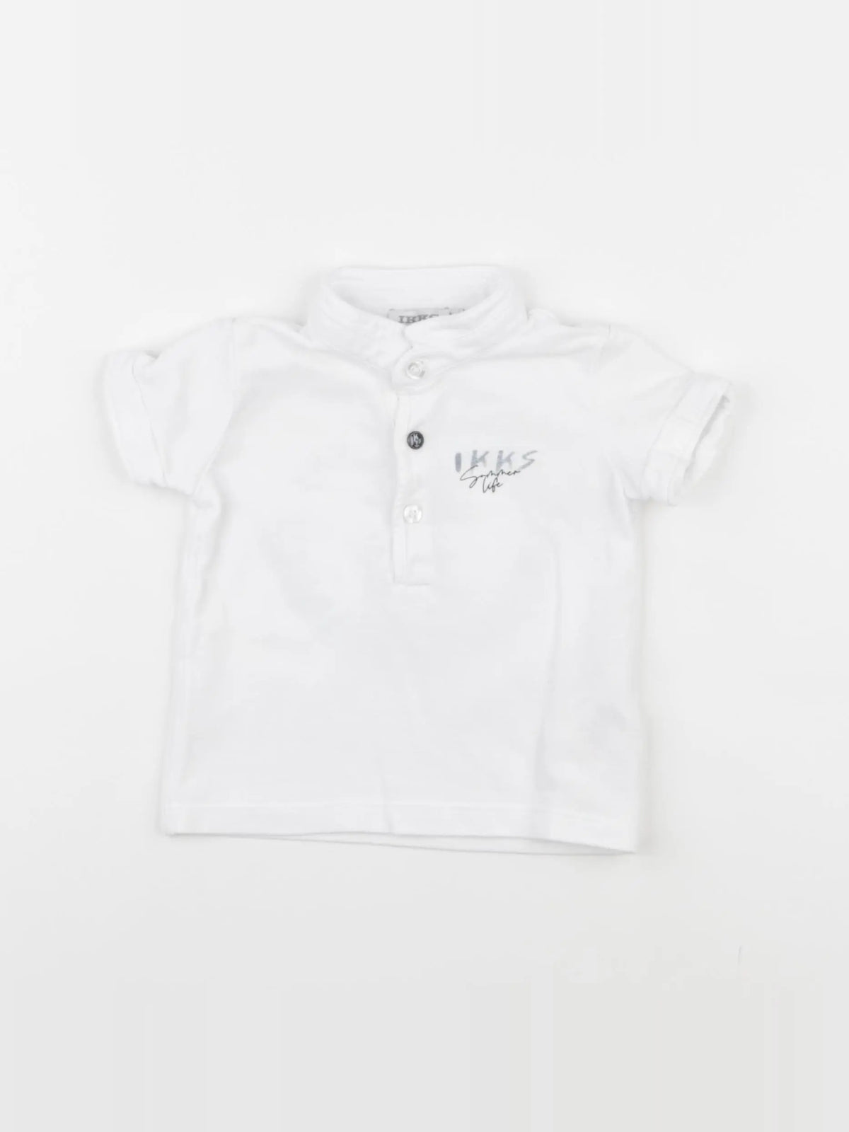 IKKS - polo imprimé au dos blanc - 6 mois