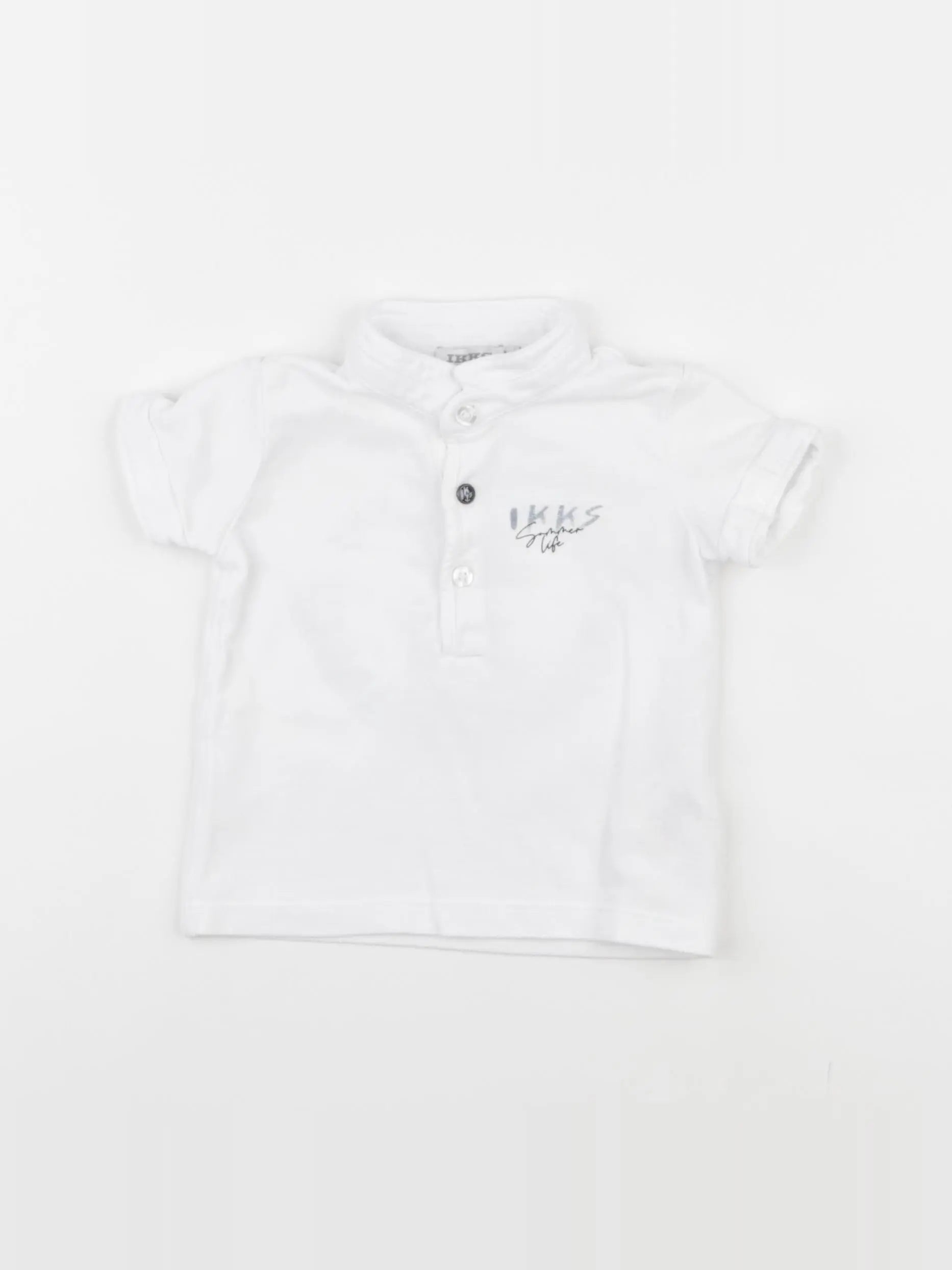 IKKS - polo imprimé au dos blanc - 6 mois