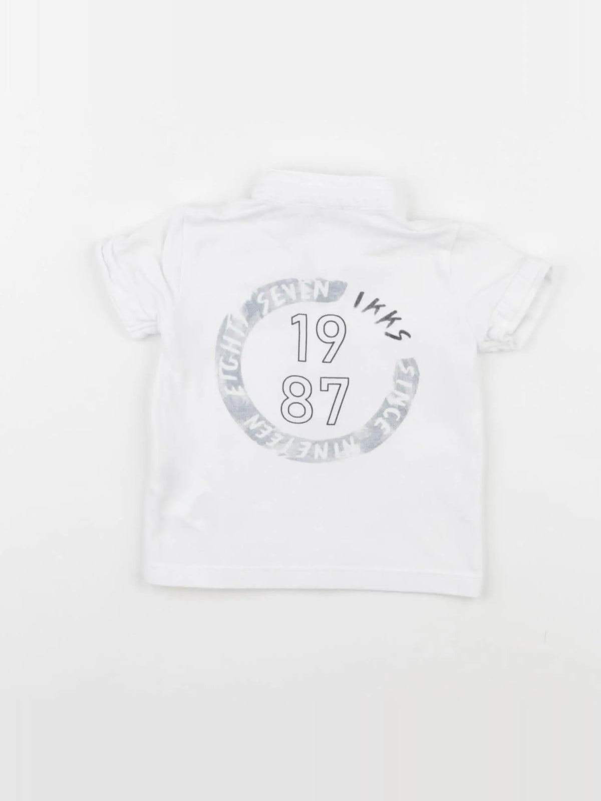 IKKS - polo imprimé au dos blanc - 6 mois