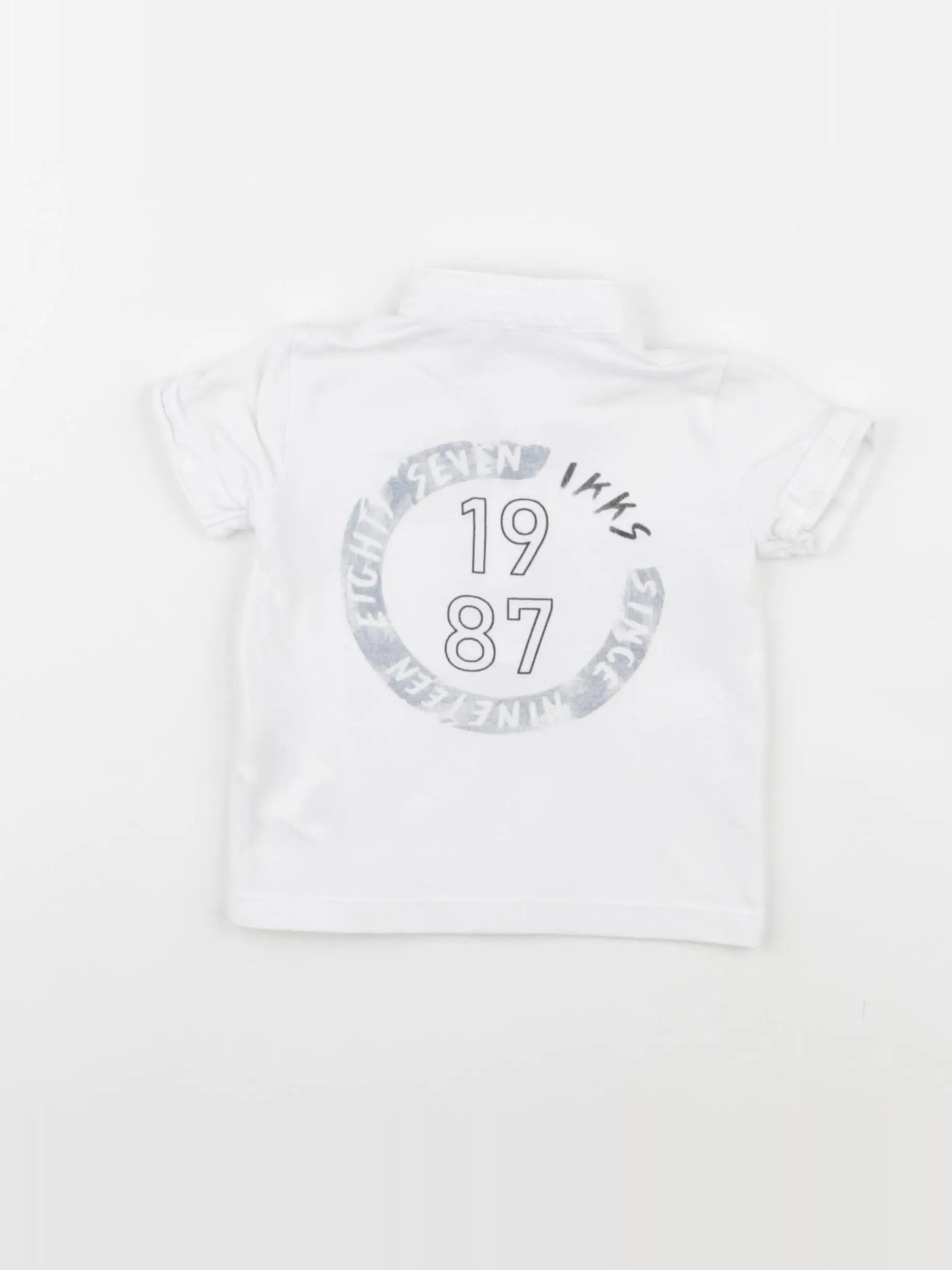 IKKS - polo imprimé au dos blanc - 6 mois