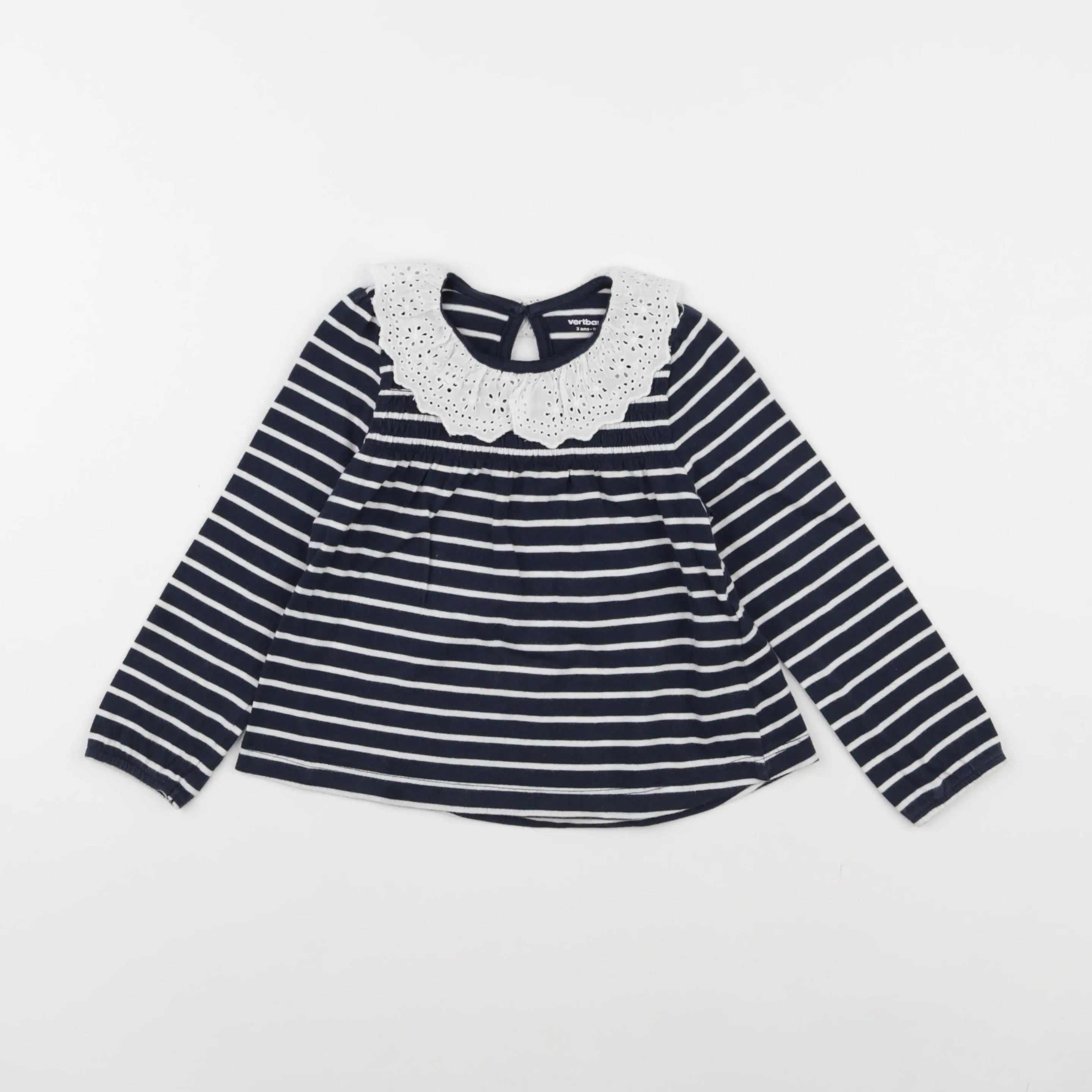 Vertbaudet - tee-shirt bleu - 3 ans