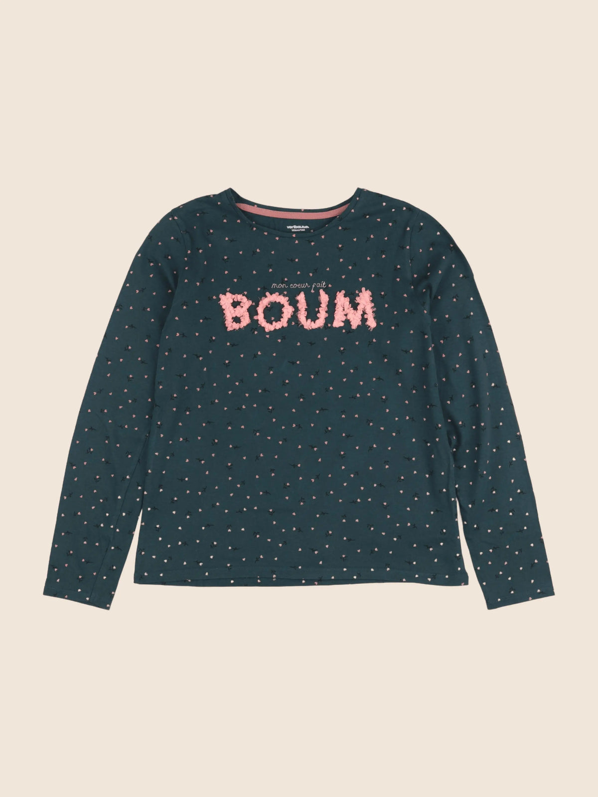Vertbaudet - tee-shirt vert - 12 ans