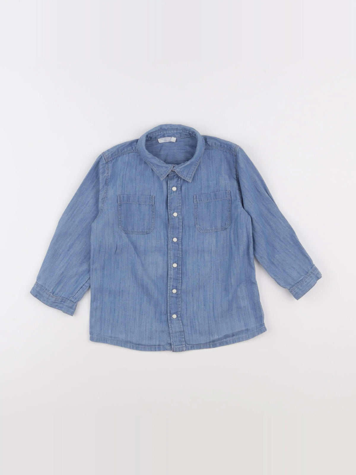 Boutchou - chemise bleu - 36 mois