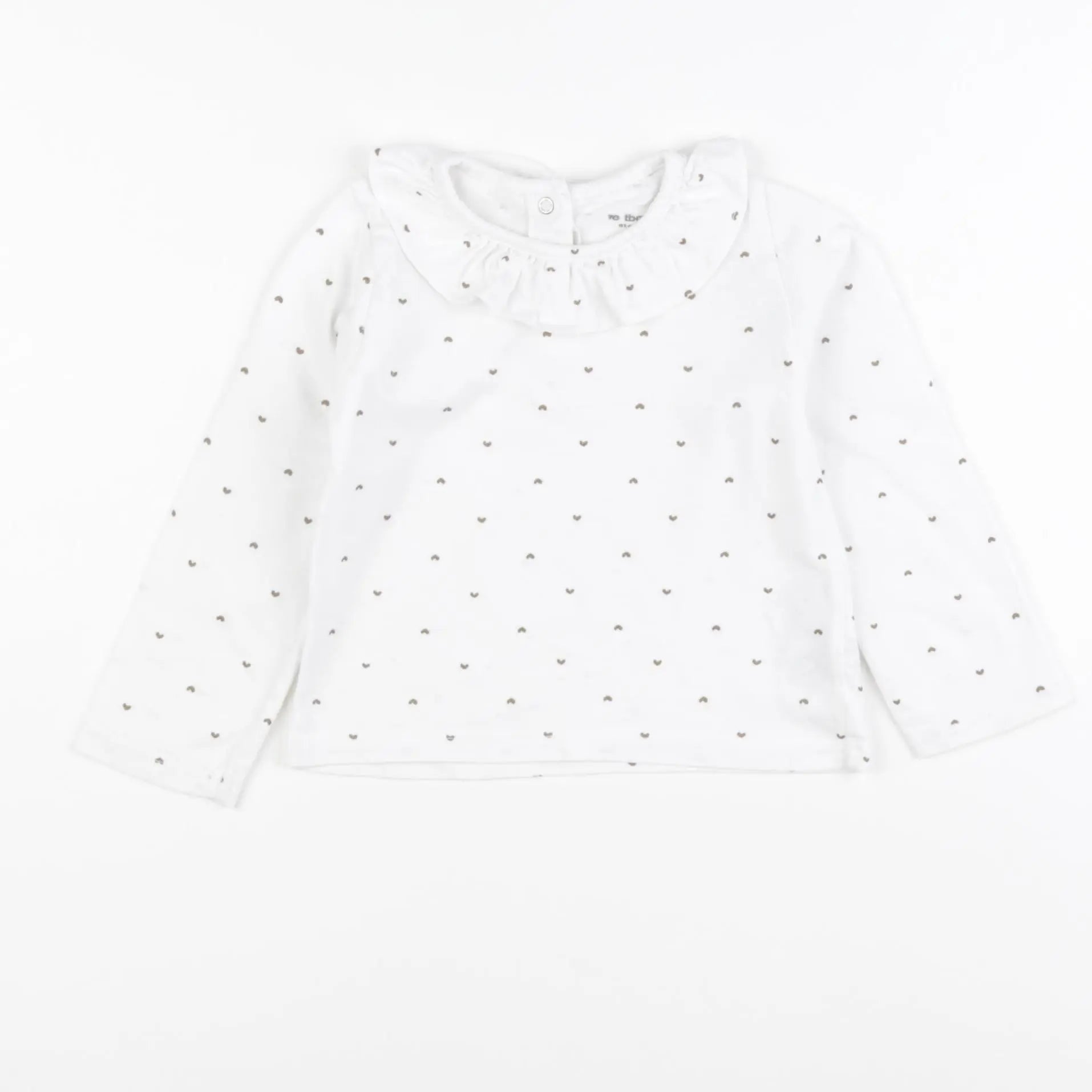Vertbaudet - tee-shirt blanc, or - 18 mois