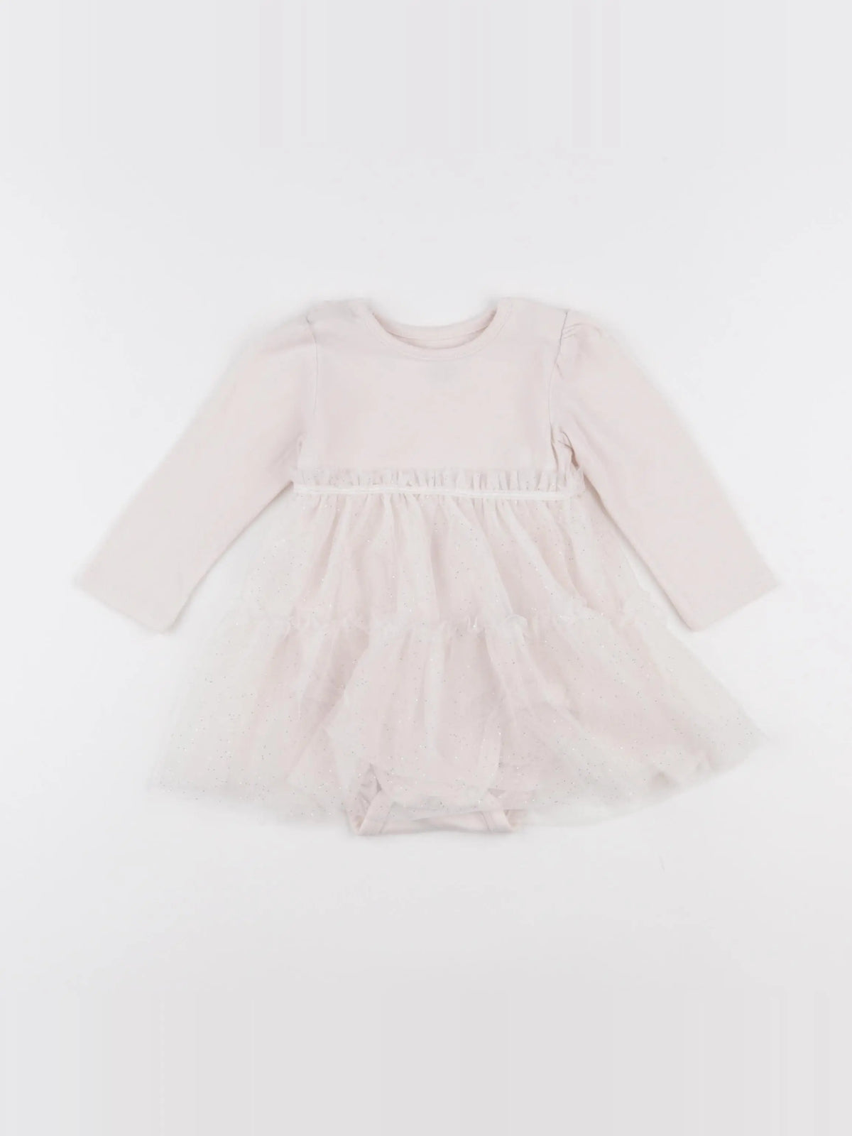 H&M - robe rose, or - 4/6 mois