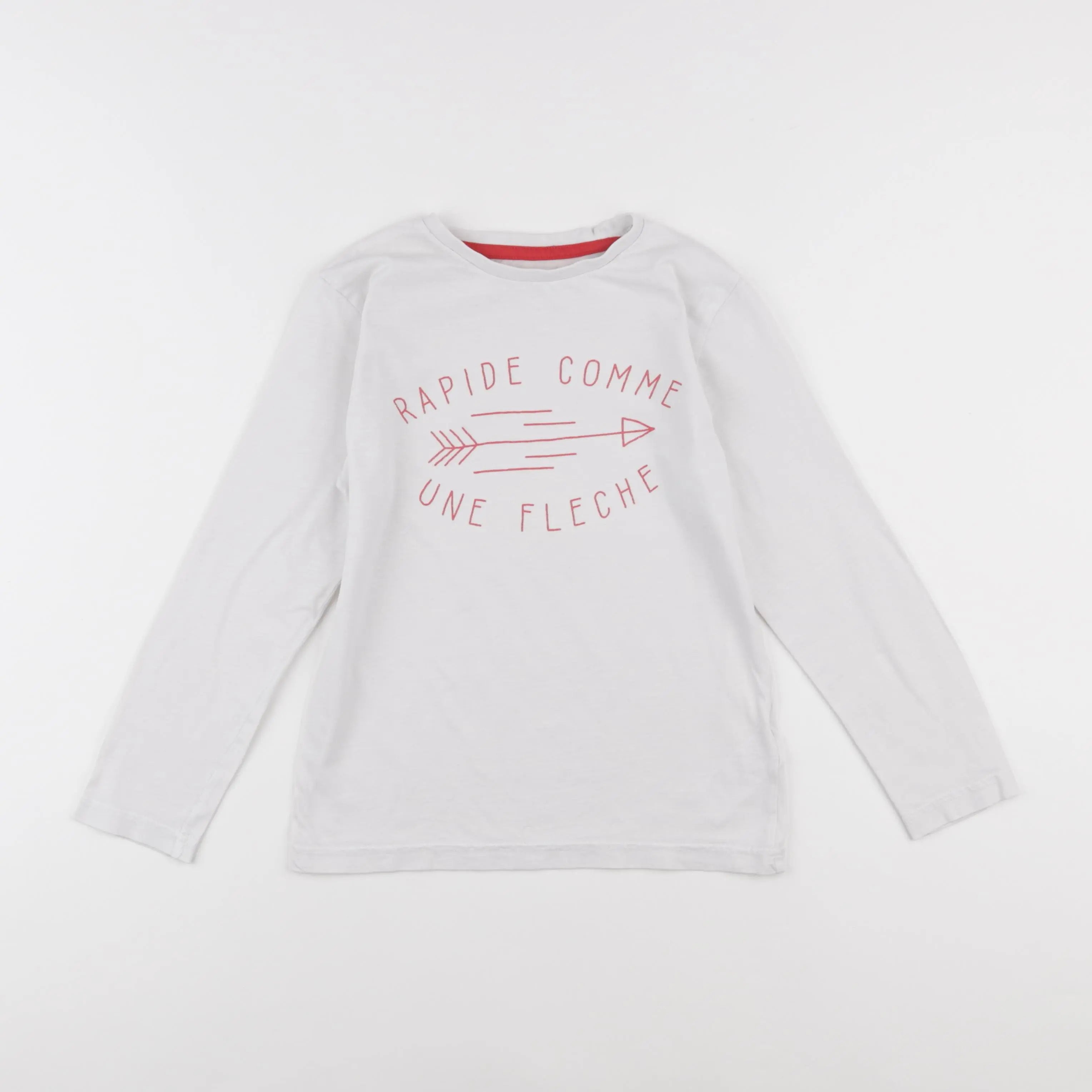 Vertbaudet - tee-shirt blanc - 8 ans