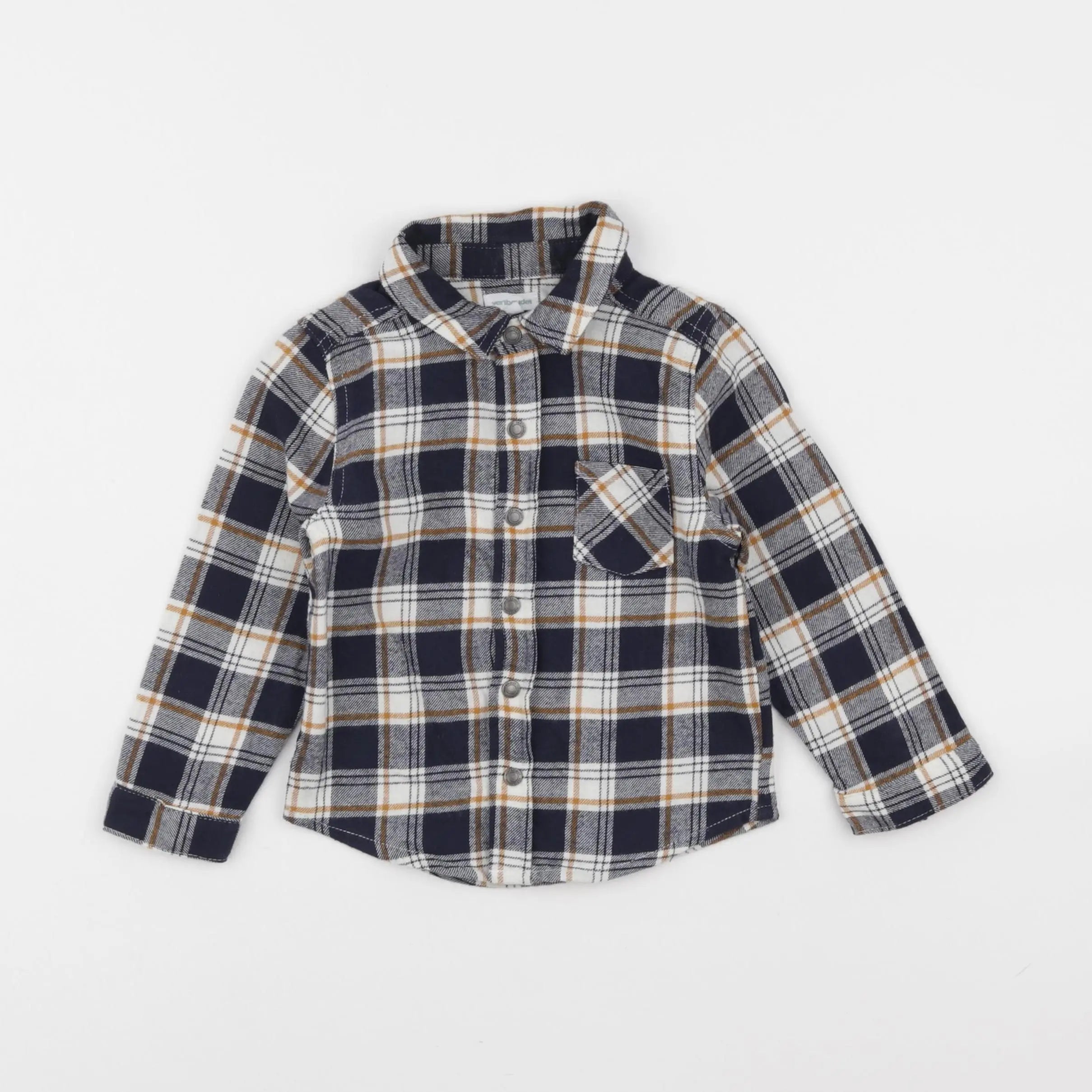 Vertbaudet - chemise bleu - 24 mois