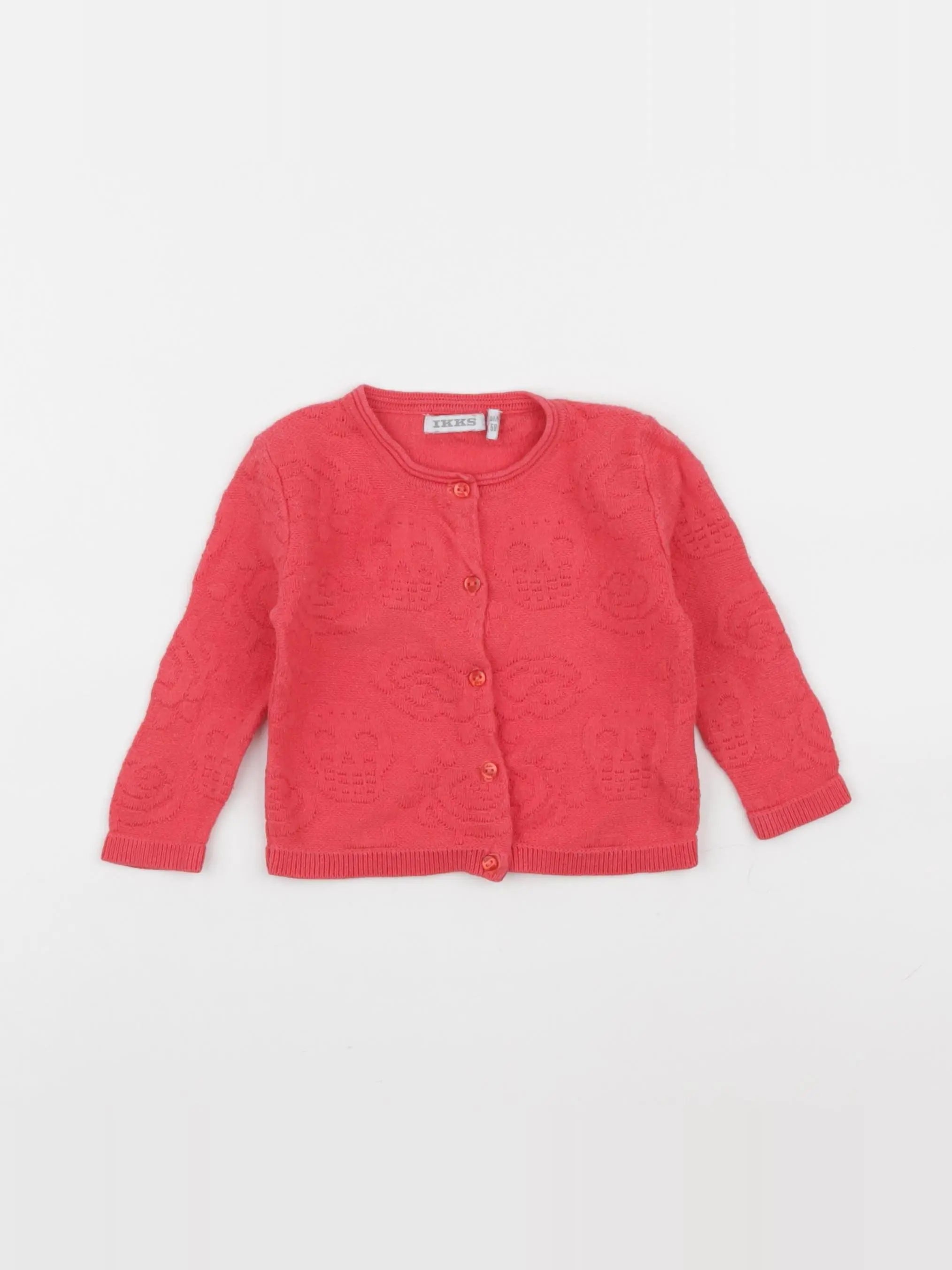 IKKS - gilet rouge - 6 mois