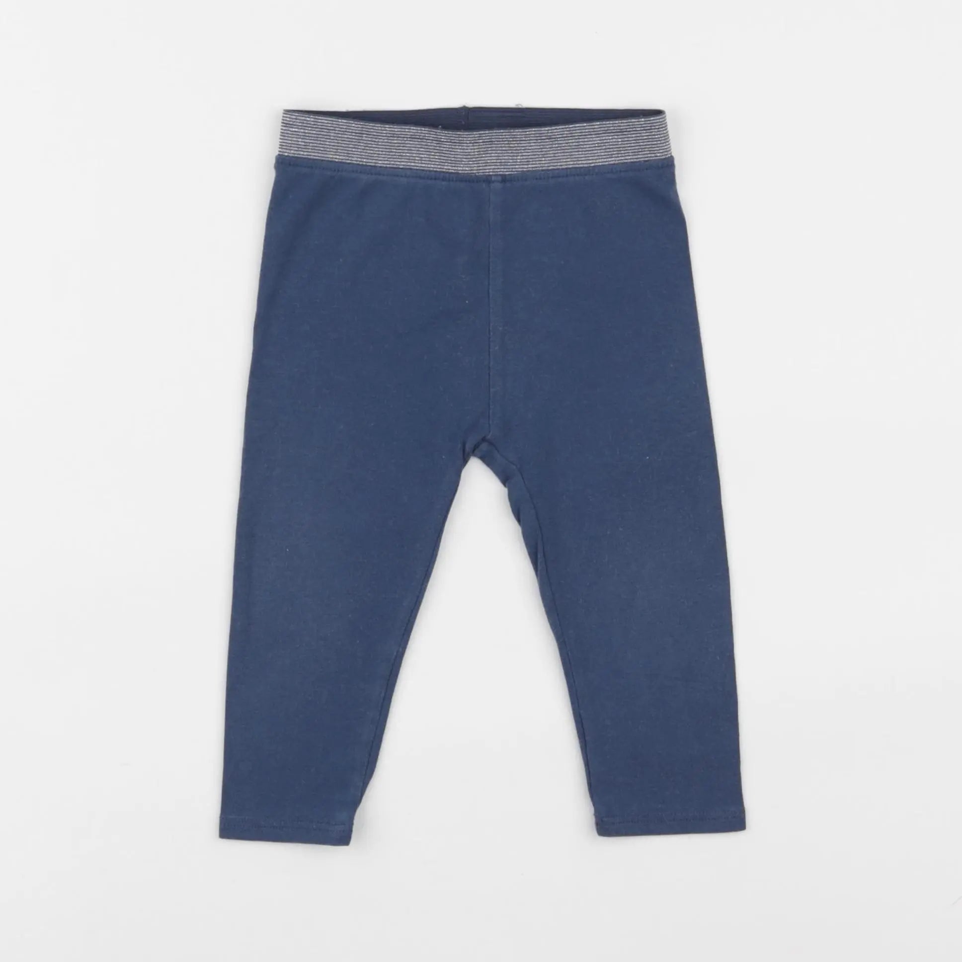 Vertbaudet - legging bleu - 12 mois