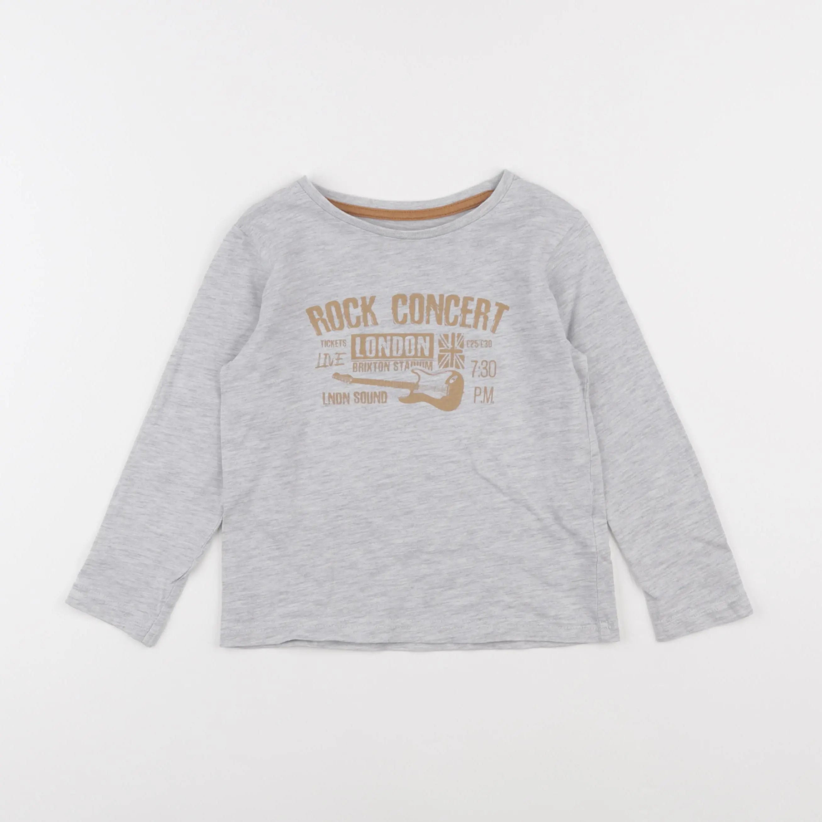 Vertbaudet - tee-shirt gris - 4 ans