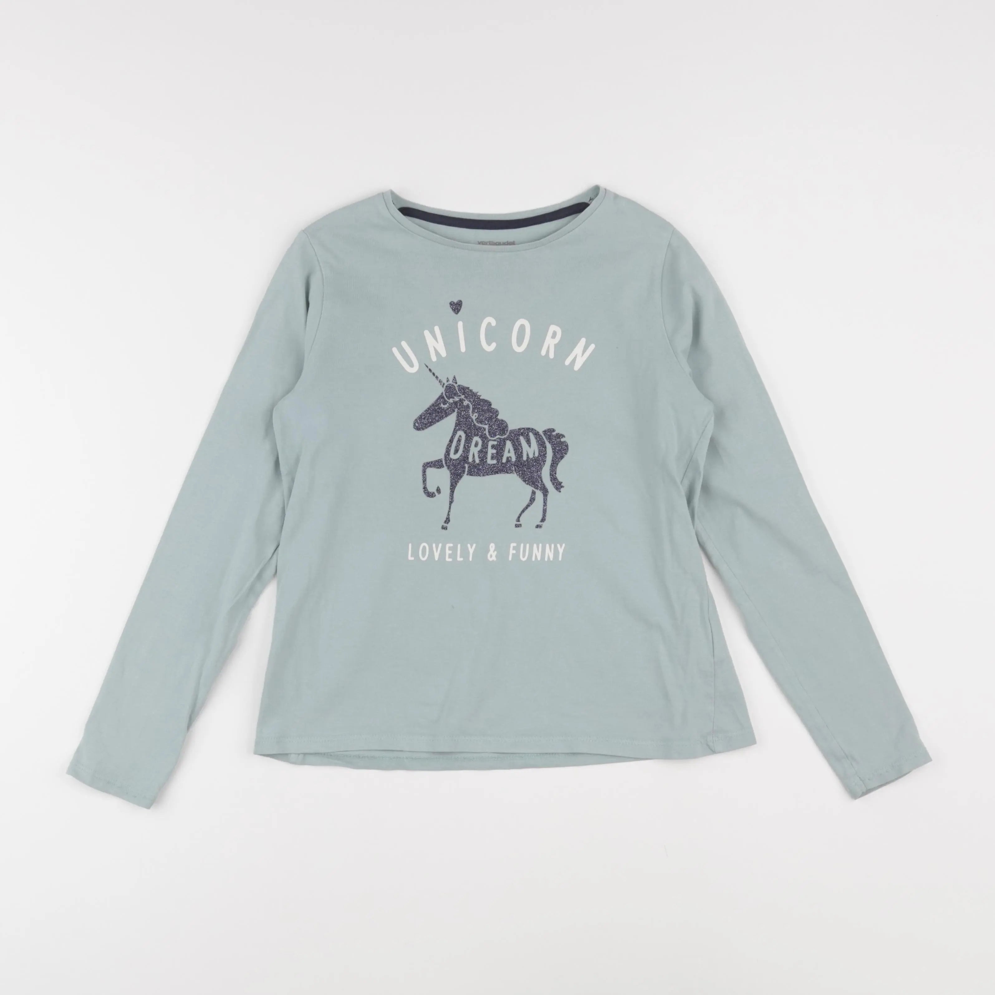 Vertbaudet - tee-shirt bleu - 10 ans