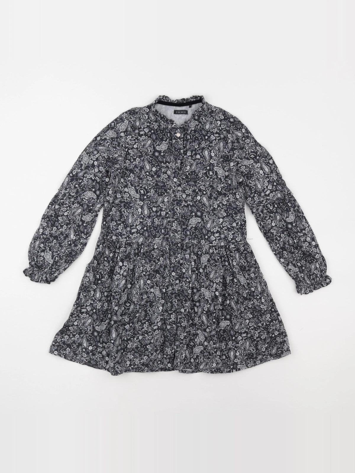 IKKS - robe noir - 8 ans