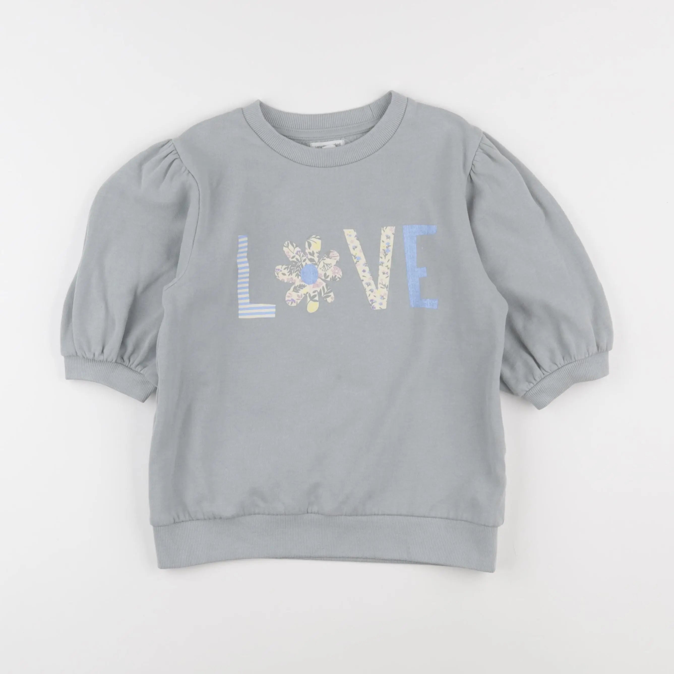 Vertbaudet - sweat bleu - 10 ans
