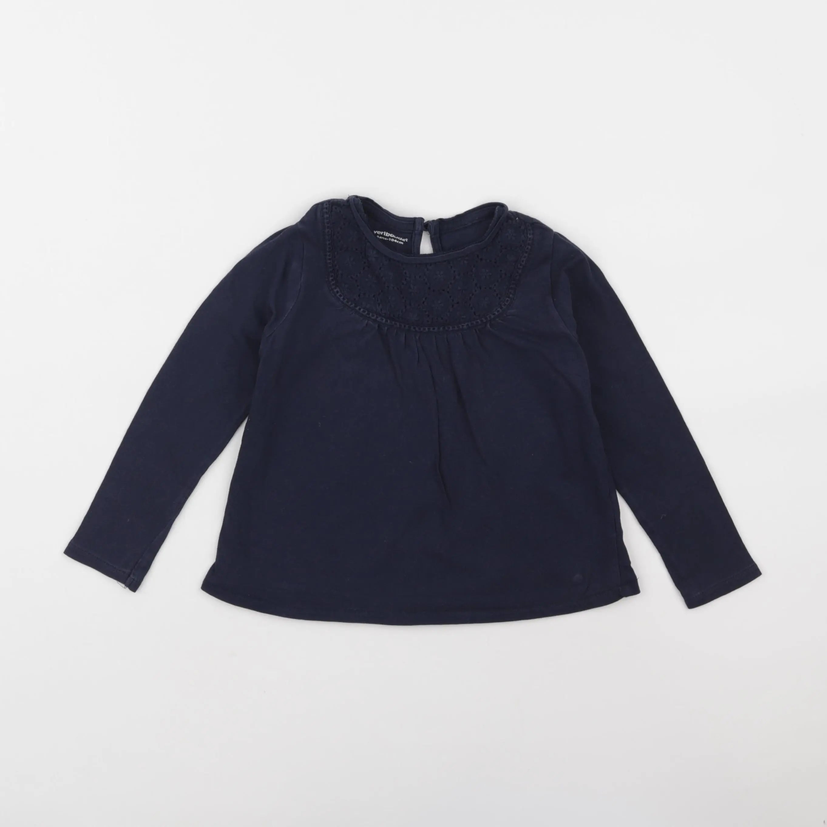 Vertbaudet - tee-shirt bleu - 4 ans