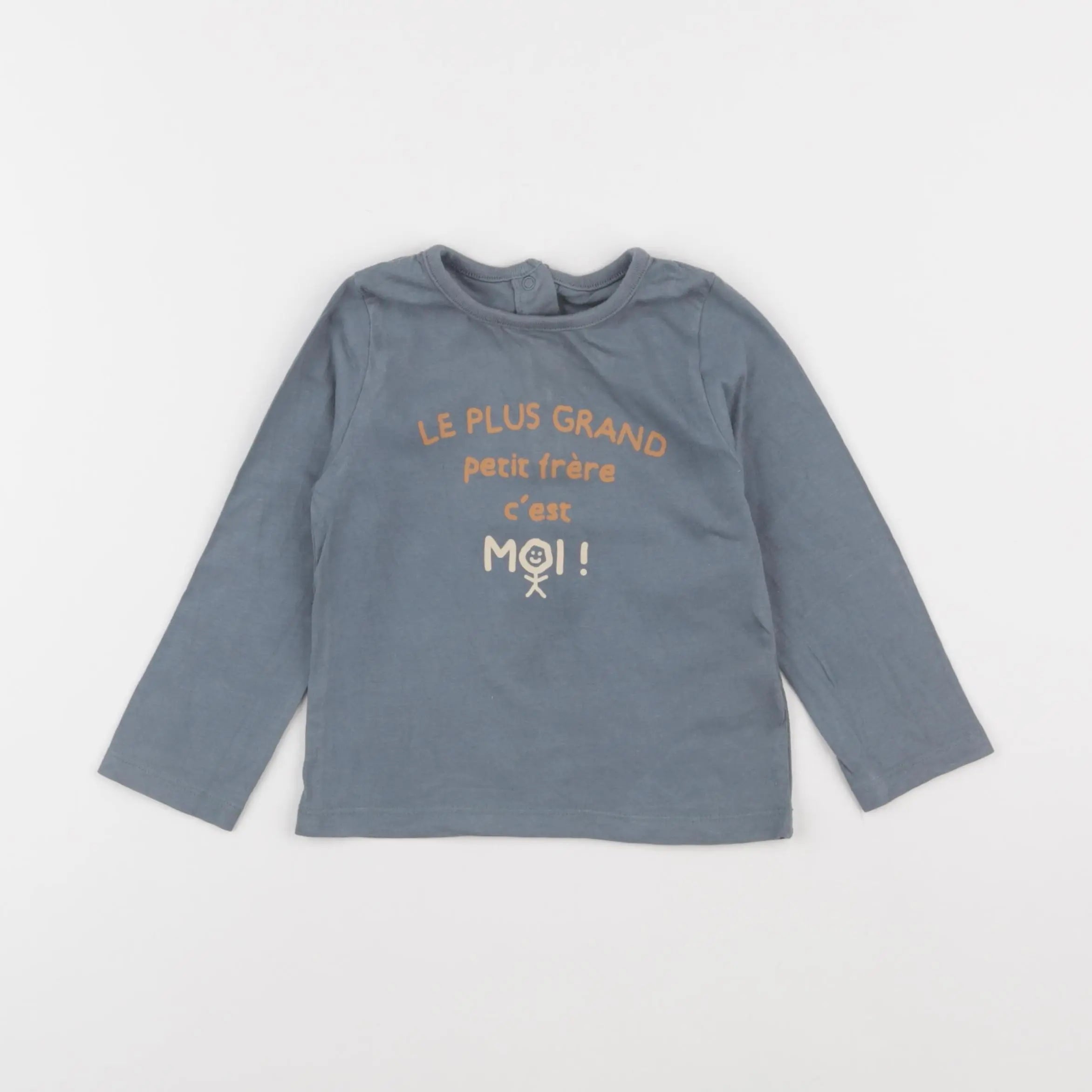 Vertbaudet - tee-shirt gris - 18 mois